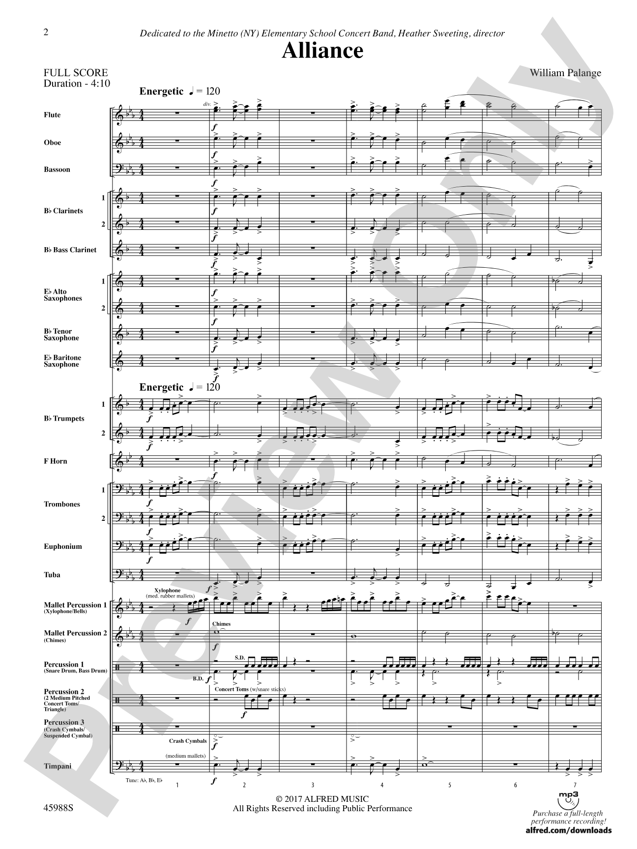 Alliance: Concert Band Conductor Score & Parts