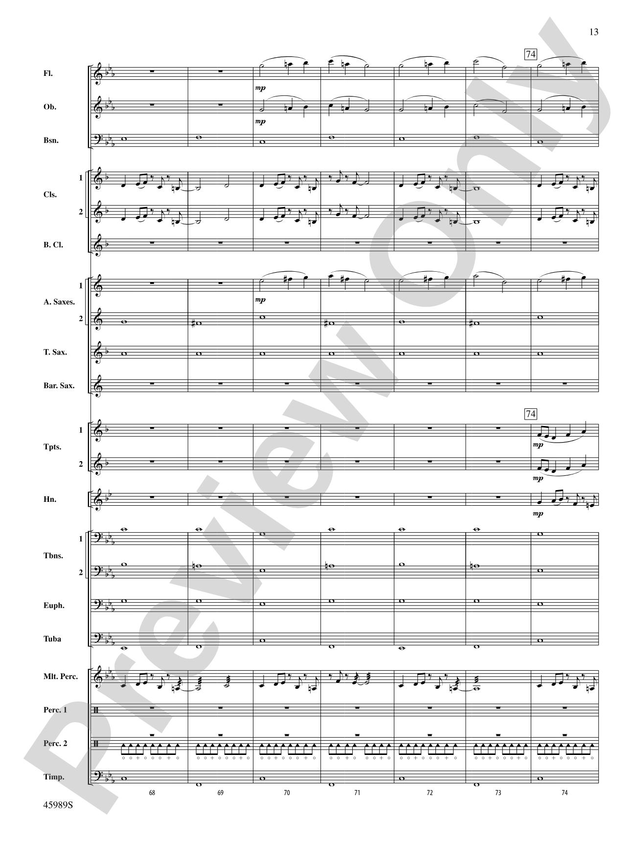 Primal Winds: Concert Band Conductor Score & Parts