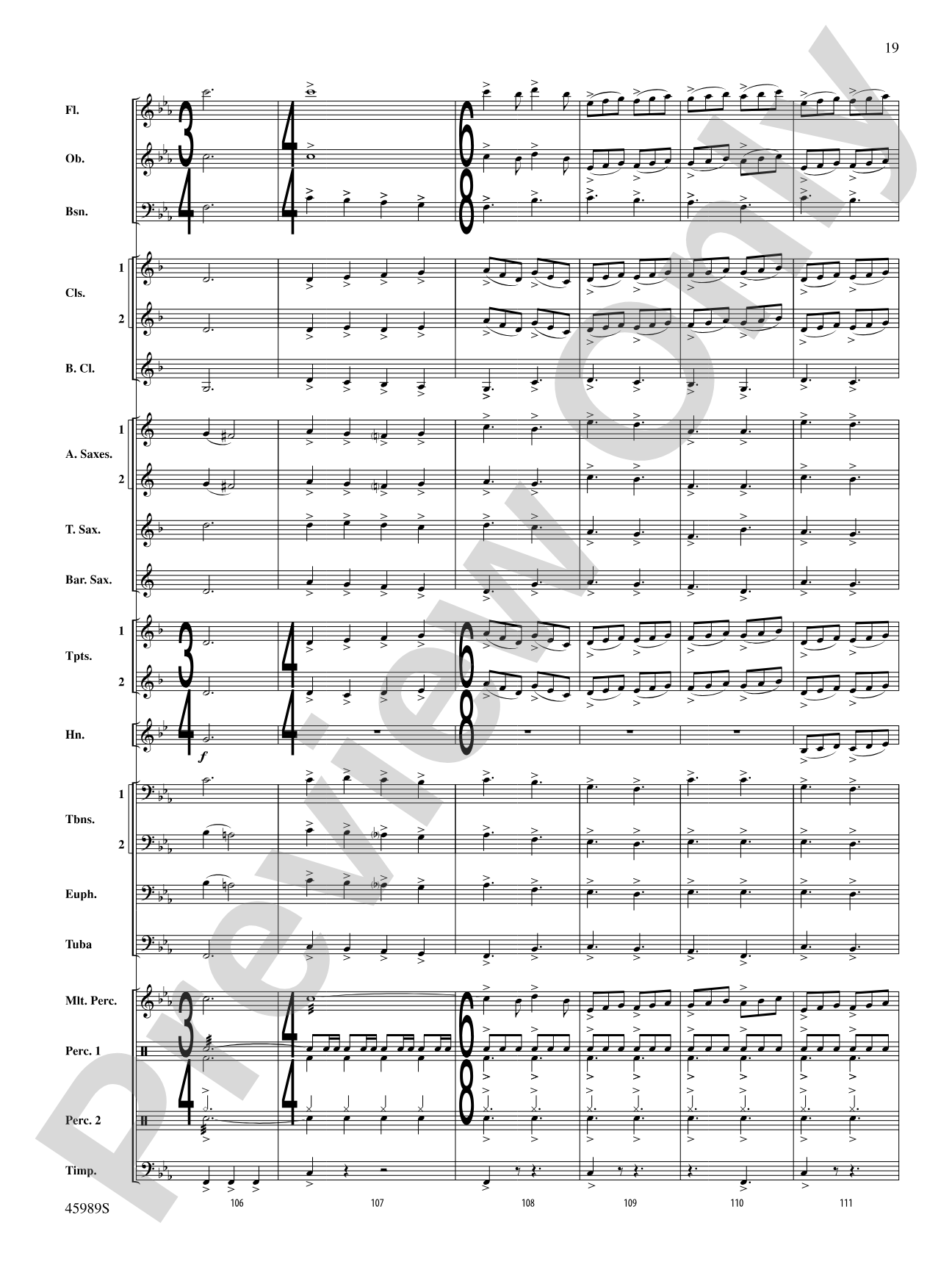 Primal Winds: Concert Band Conductor Score & Parts