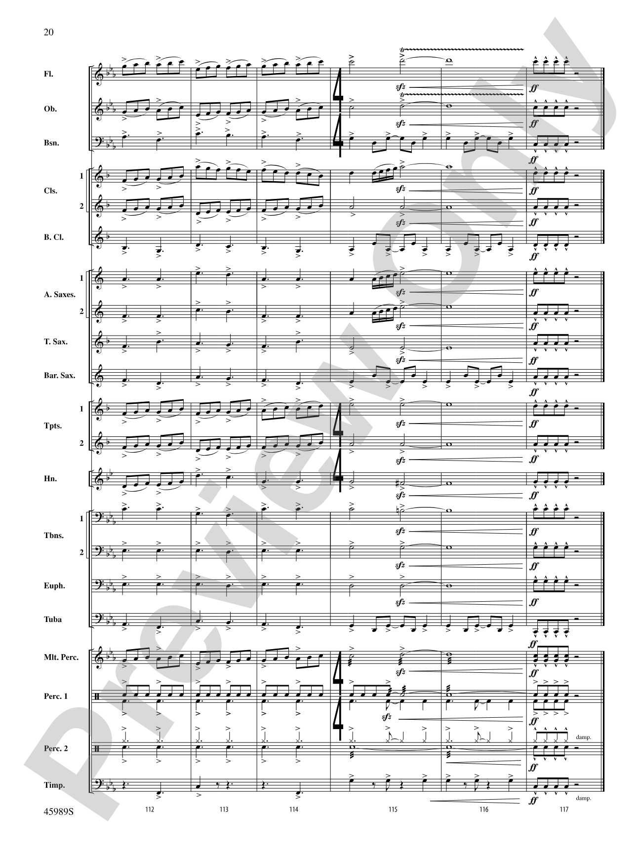 Primal Winds: Concert Band Conductor Score & Parts