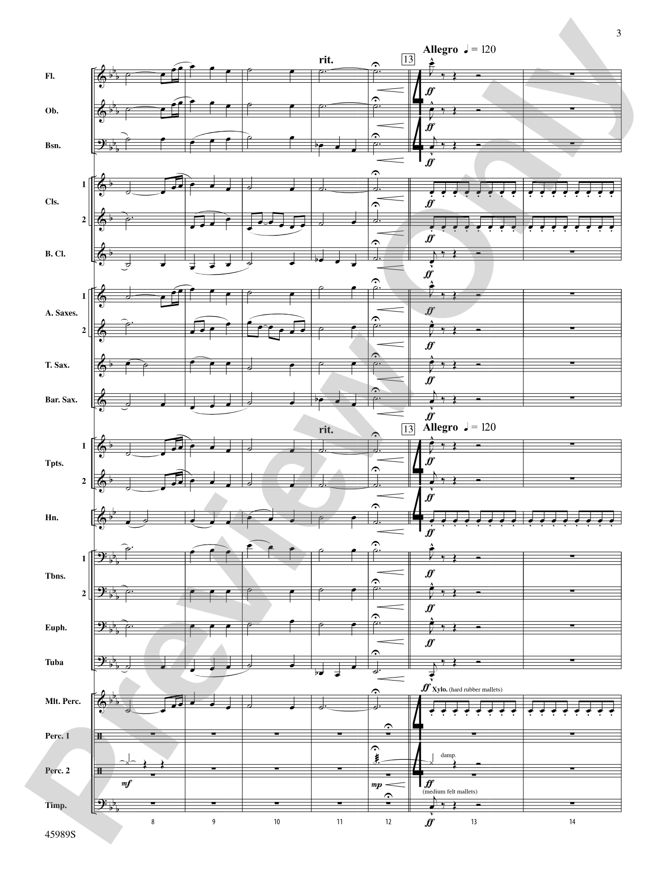 Primal Winds: Concert Band Conductor Score & Parts