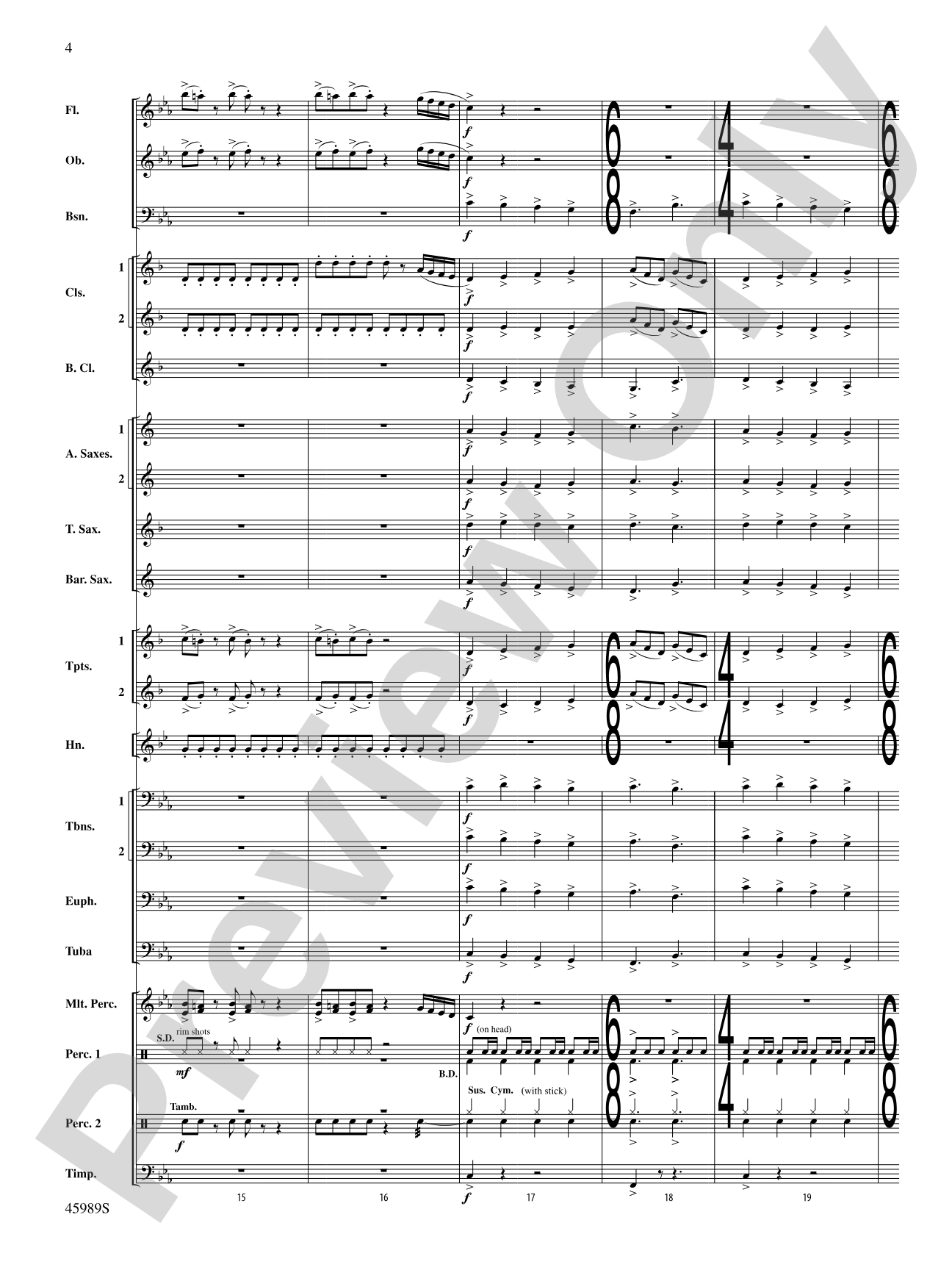 Primal Winds: Concert Band Conductor Score & Parts