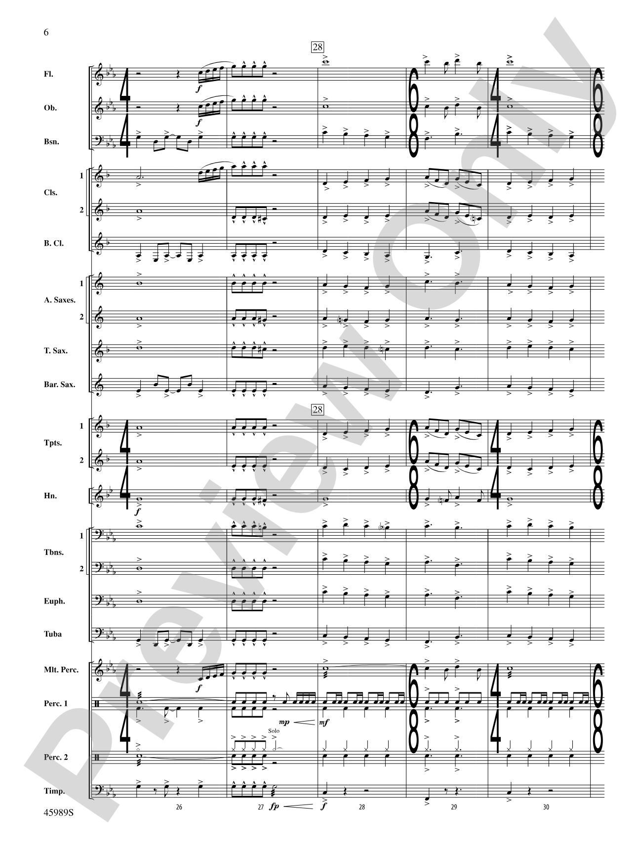 Primal Winds: Concert Band Conductor Score & Parts