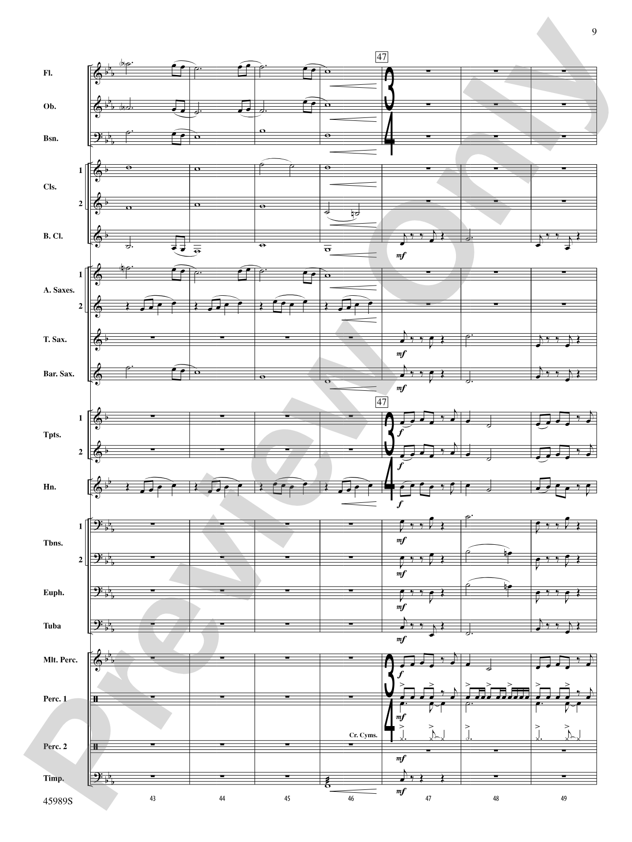 Primal Winds: Concert Band Conductor Score & Parts