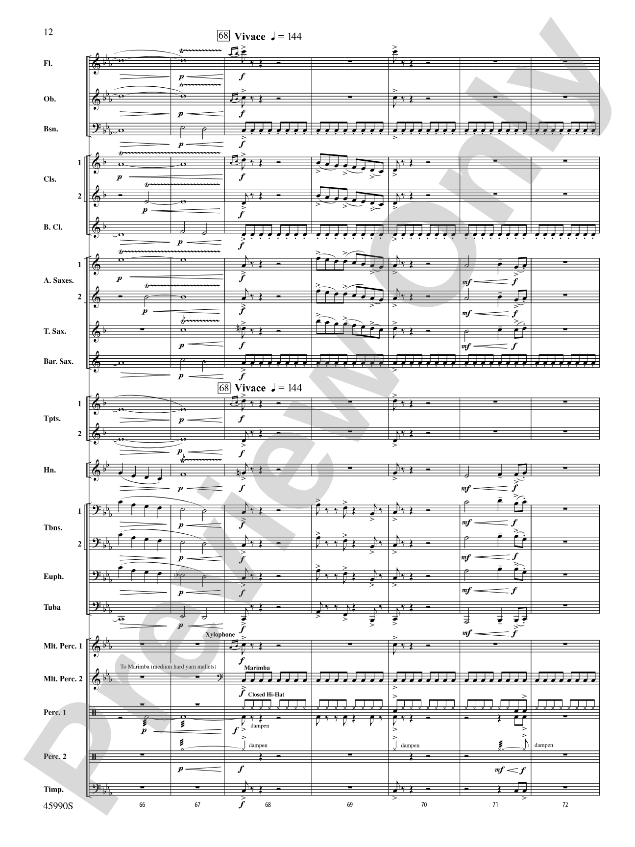 The Lost Temple: Concert Band Conductor Score & Parts