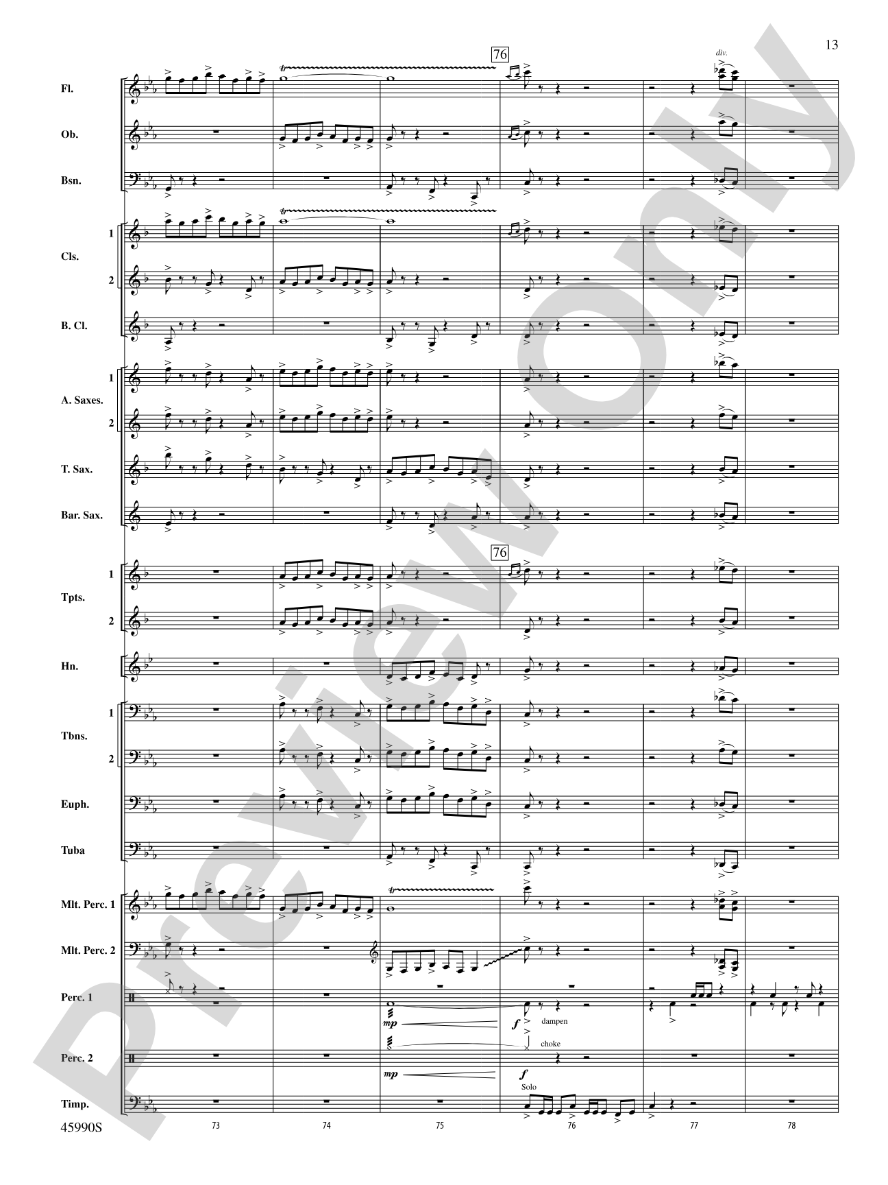 The Lost Temple: Concert Band Conductor Score & Parts