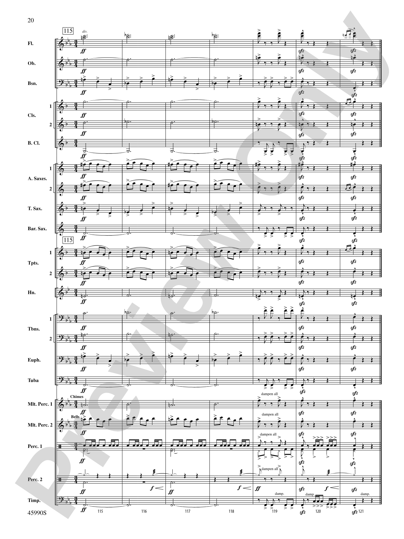 The Lost Temple: Concert Band Conductor Score & Parts