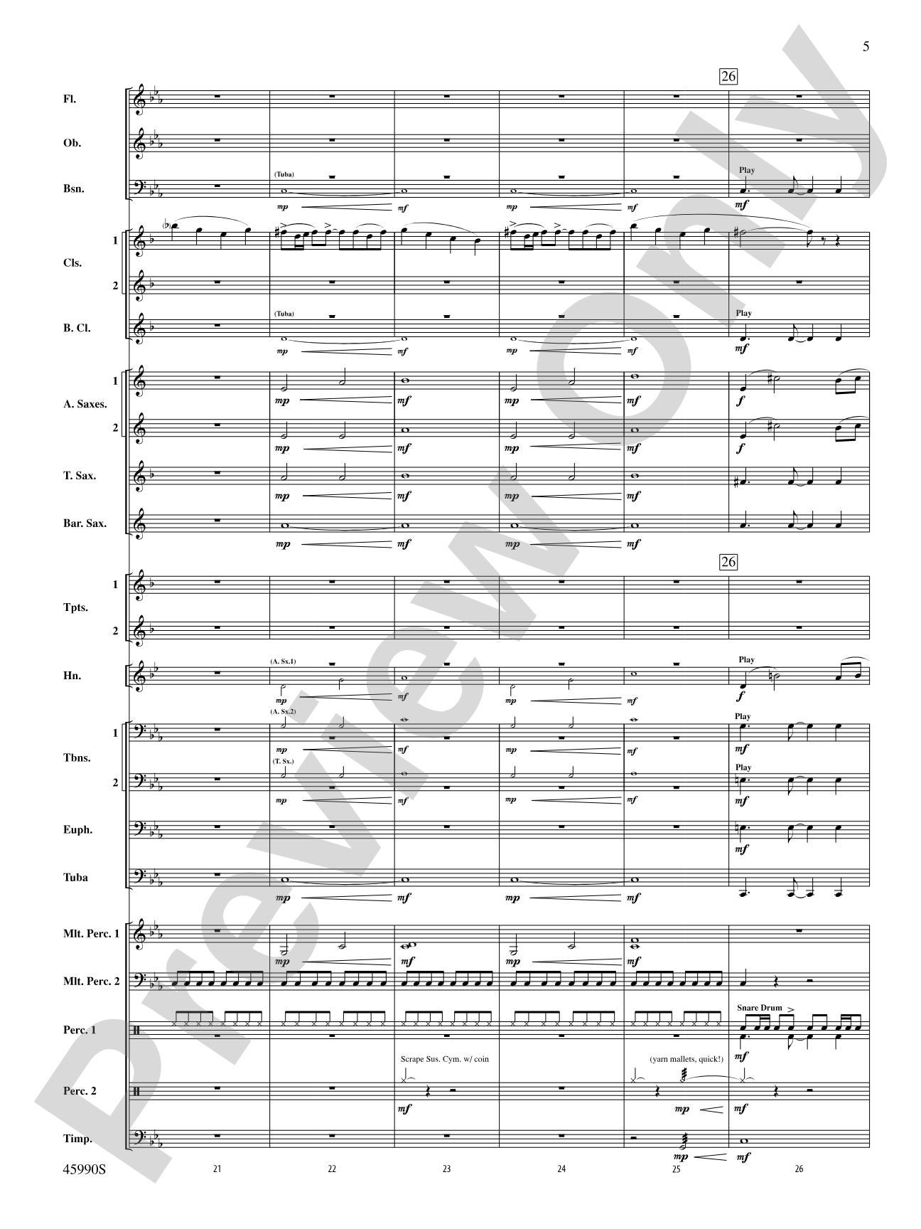 The Lost Temple: Concert Band Conductor Score & Parts