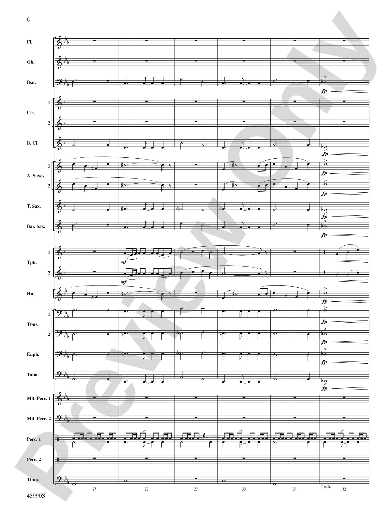 The Lost Temple: Concert Band Conductor Score & Parts