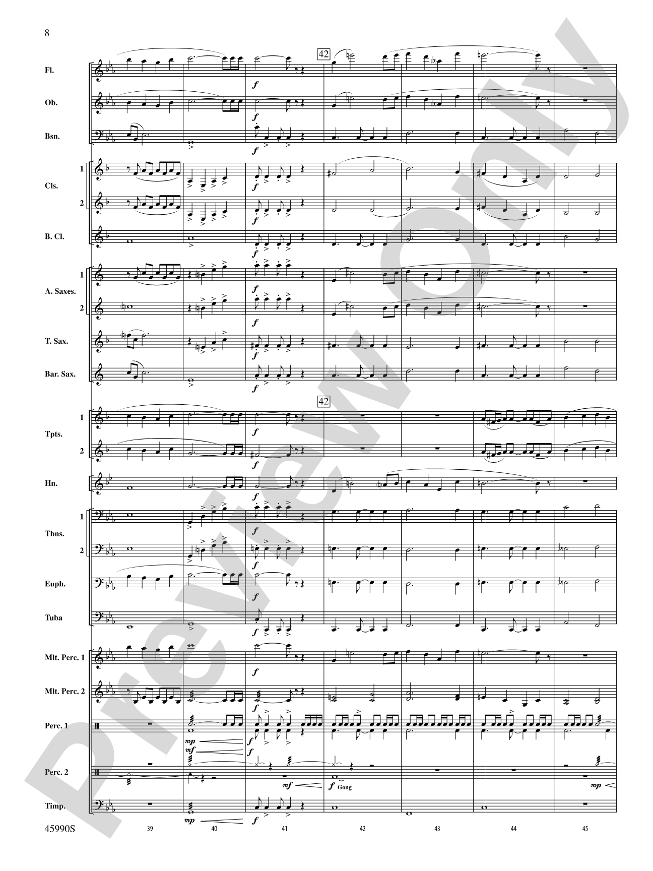 The Lost Temple: Concert Band Conductor Score & Parts