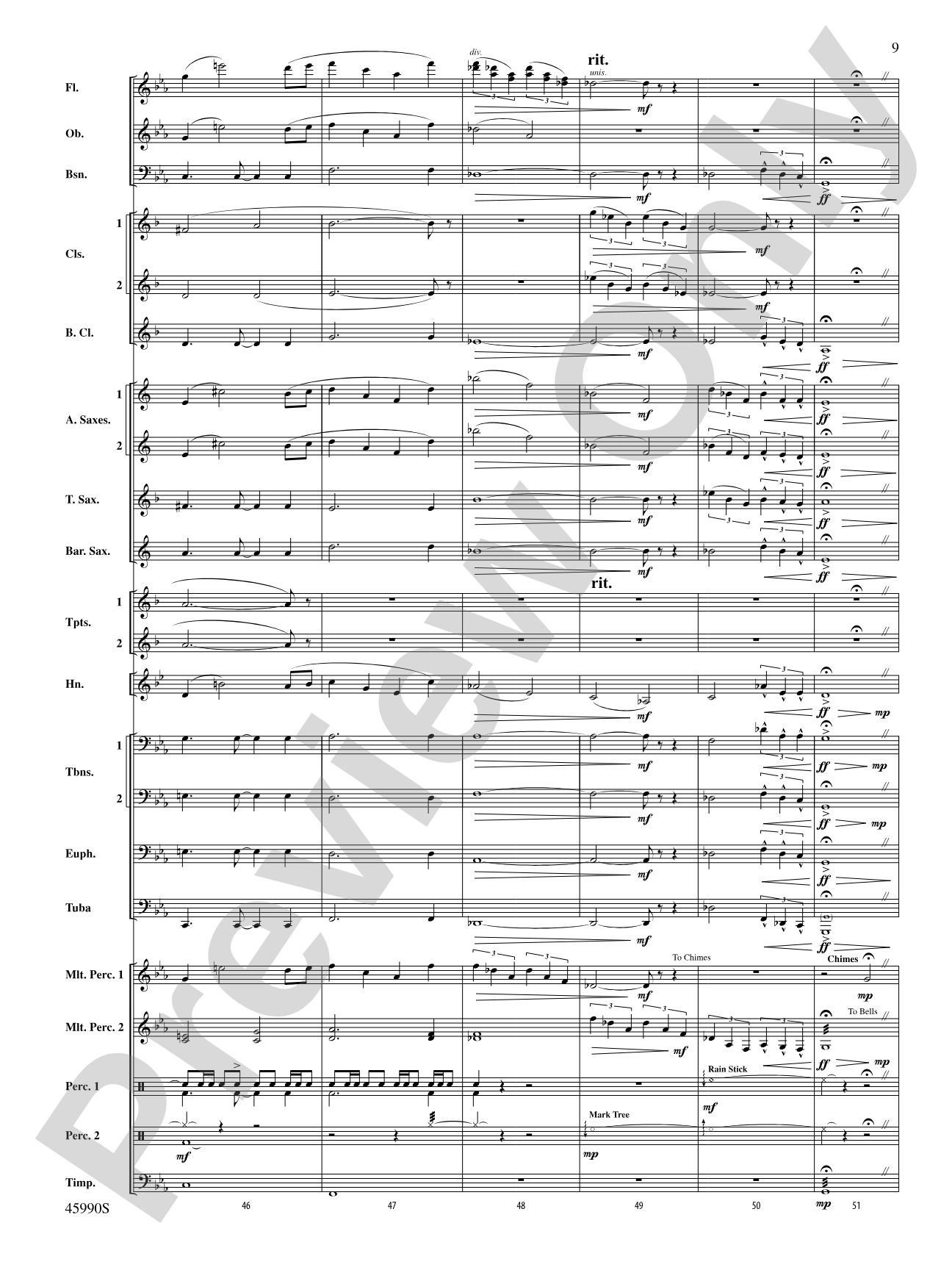 The Lost Temple: Concert Band Conductor Score & Parts