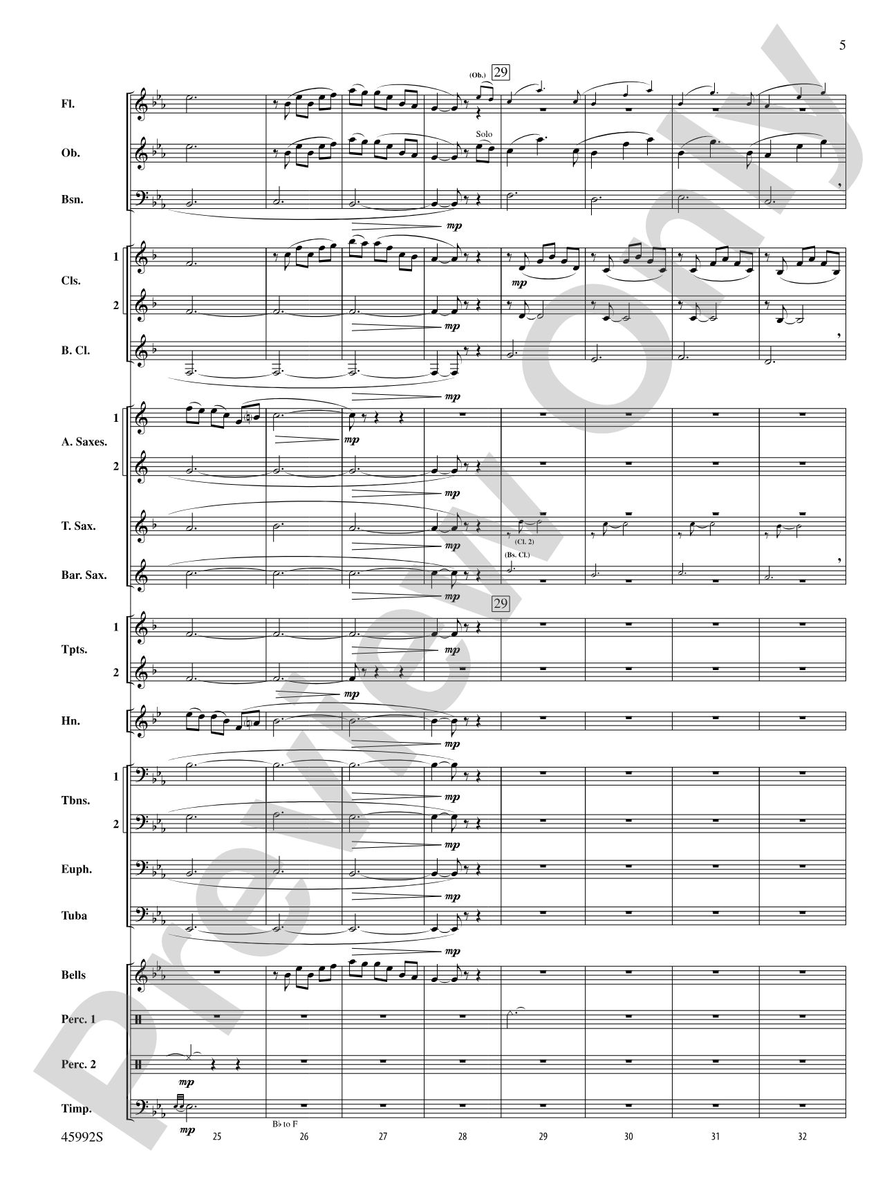 Nostalgia: Concert Band Conductor Score & Parts