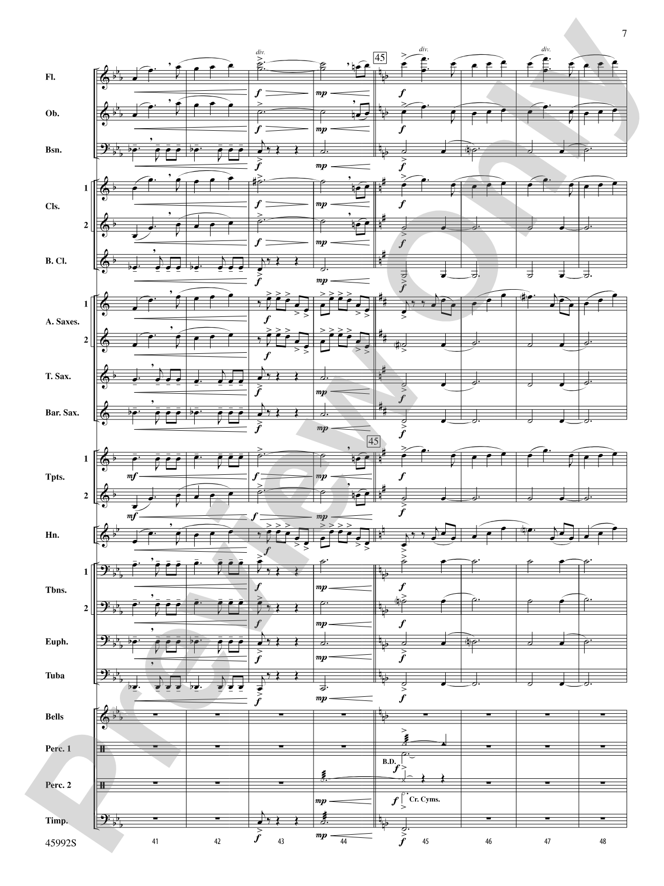 Nostalgia: Concert Band Conductor Score & Parts