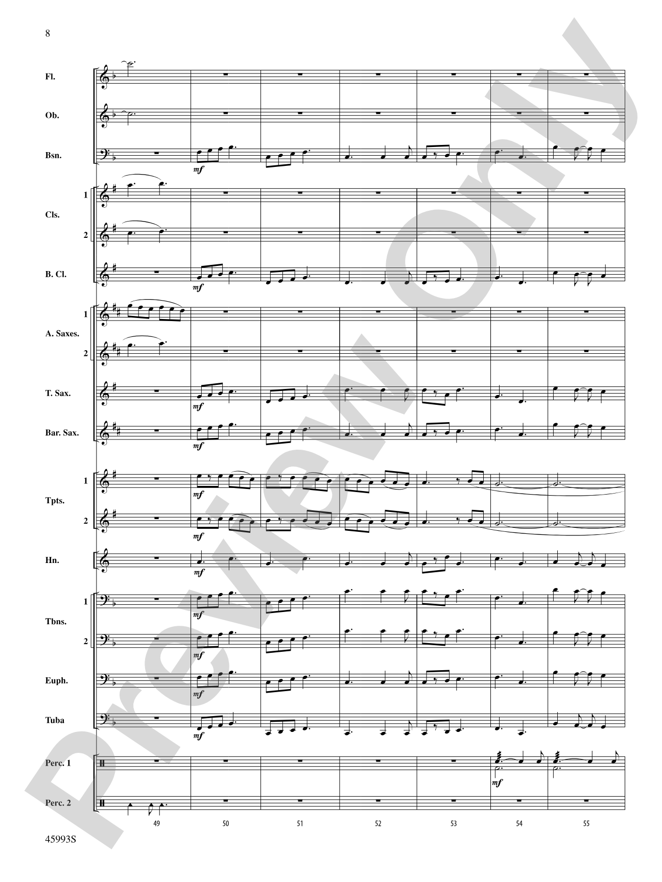 Here We March A-Wassailing: Concert Band Conductor Score & Parts