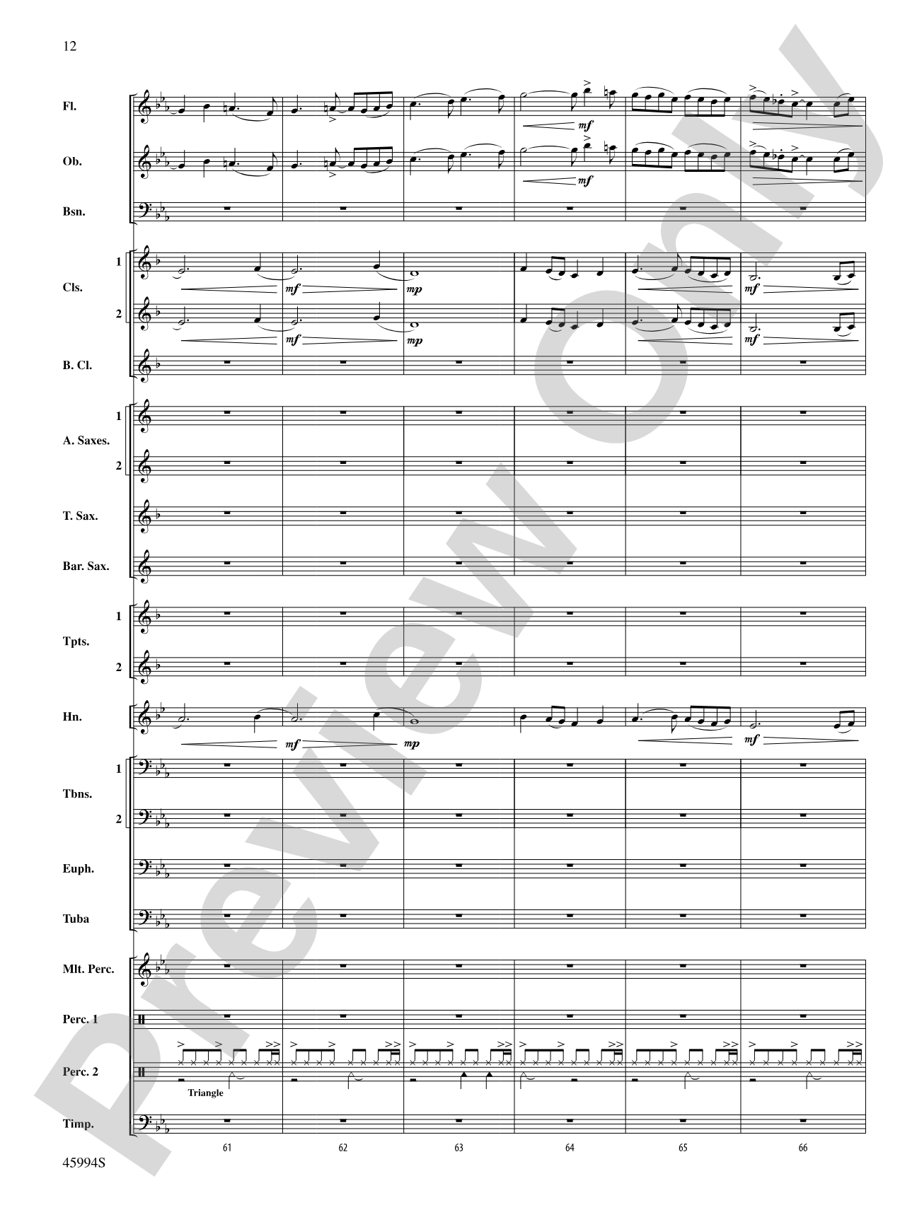 Shadows Unseen: Concert Band Conductor Score & Parts