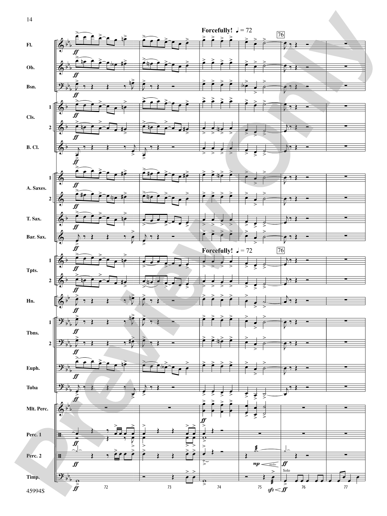 Shadows Unseen: Concert Band Conductor Score & Parts