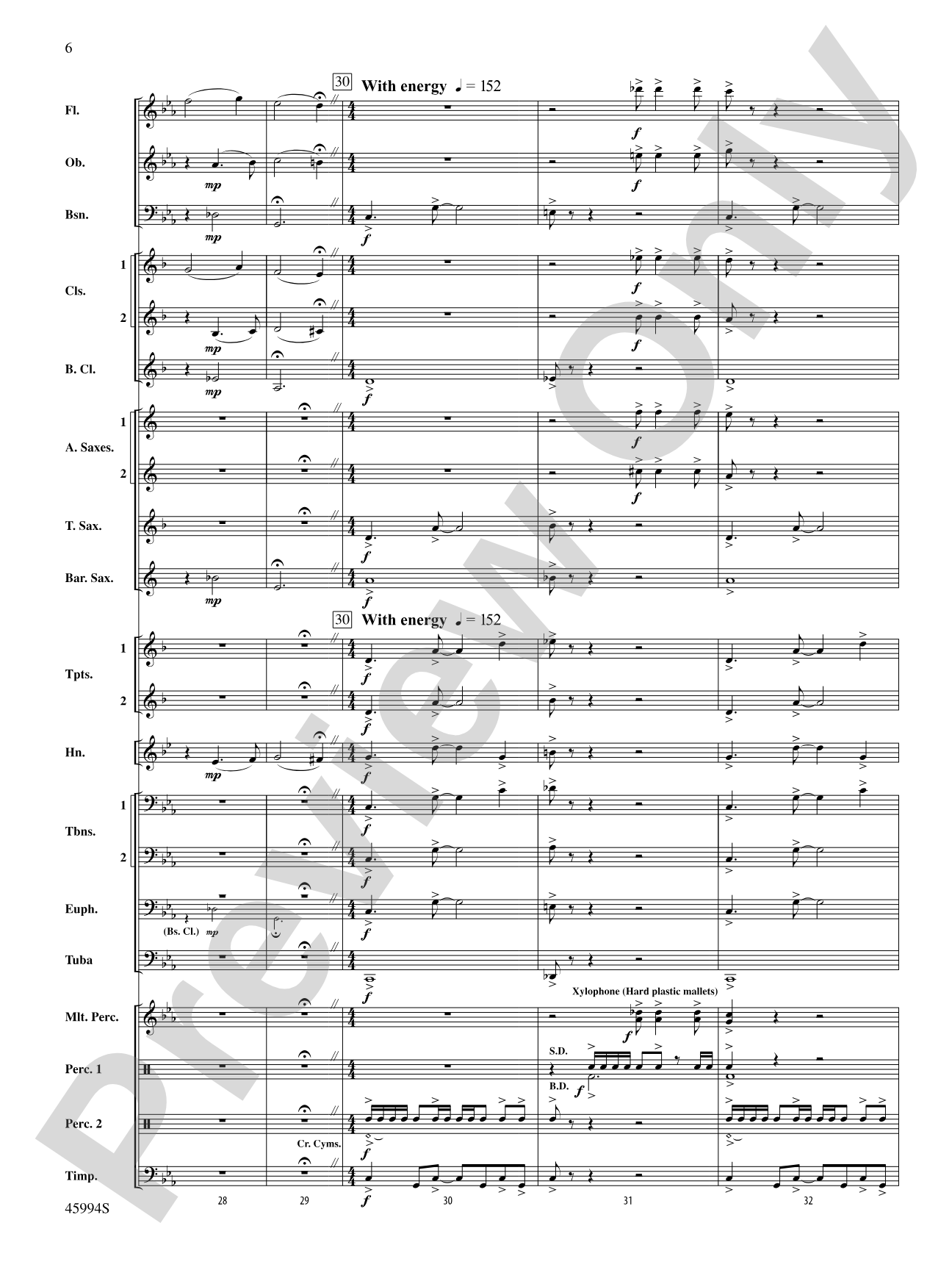 Shadows Unseen: Concert Band Conductor Score & Parts