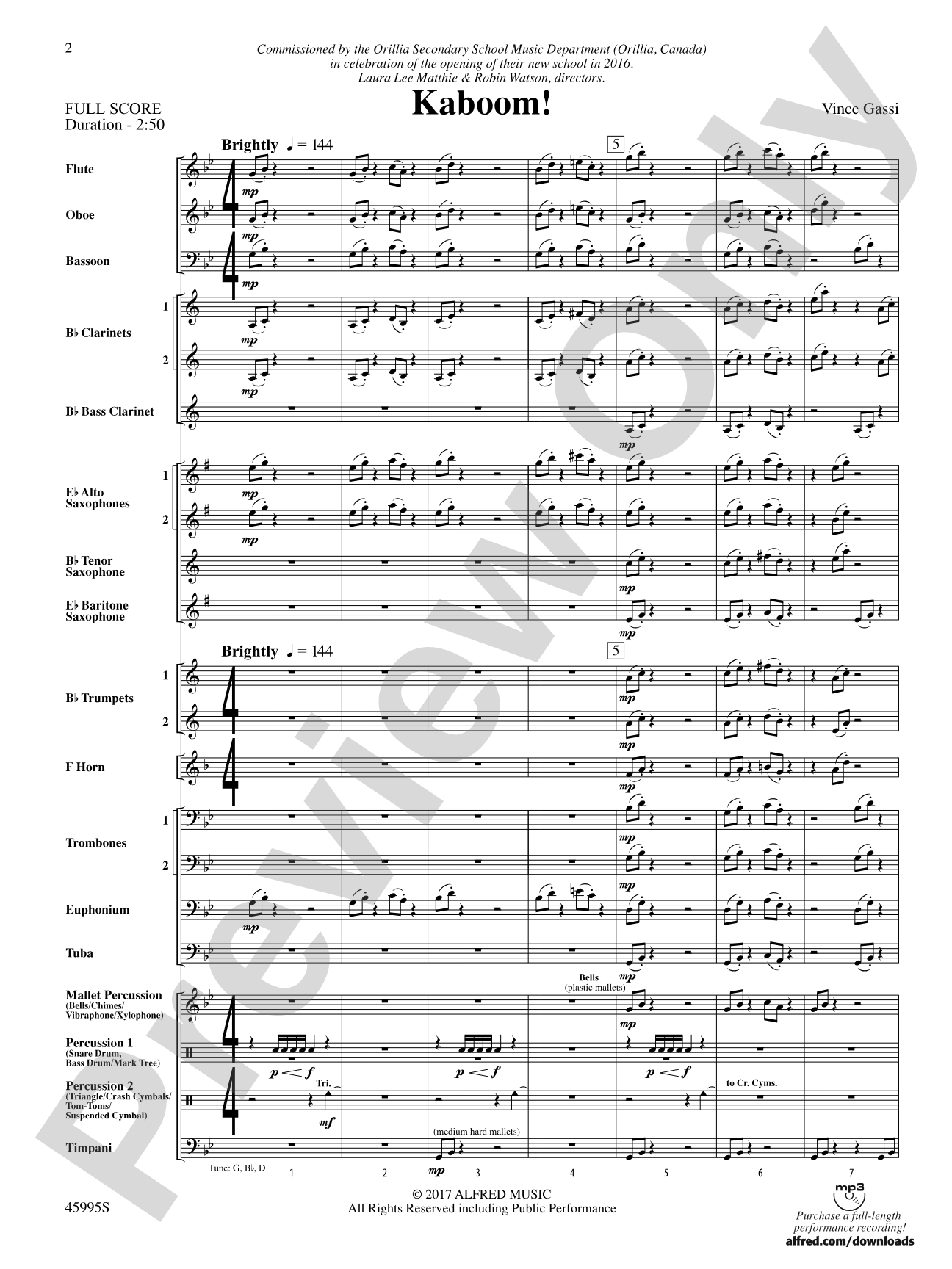 Kaboom!: Concert Band Conductor Score & Parts