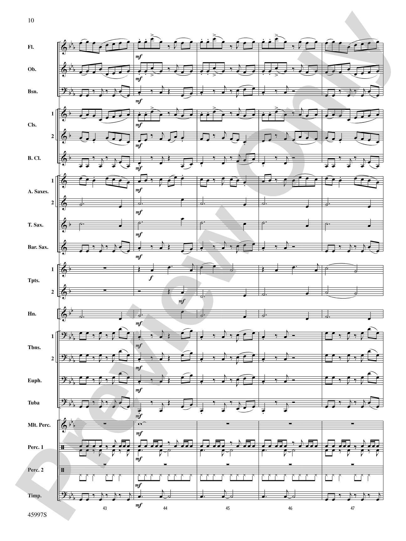 1st and Goal: Concert Band Conductor Score & Parts