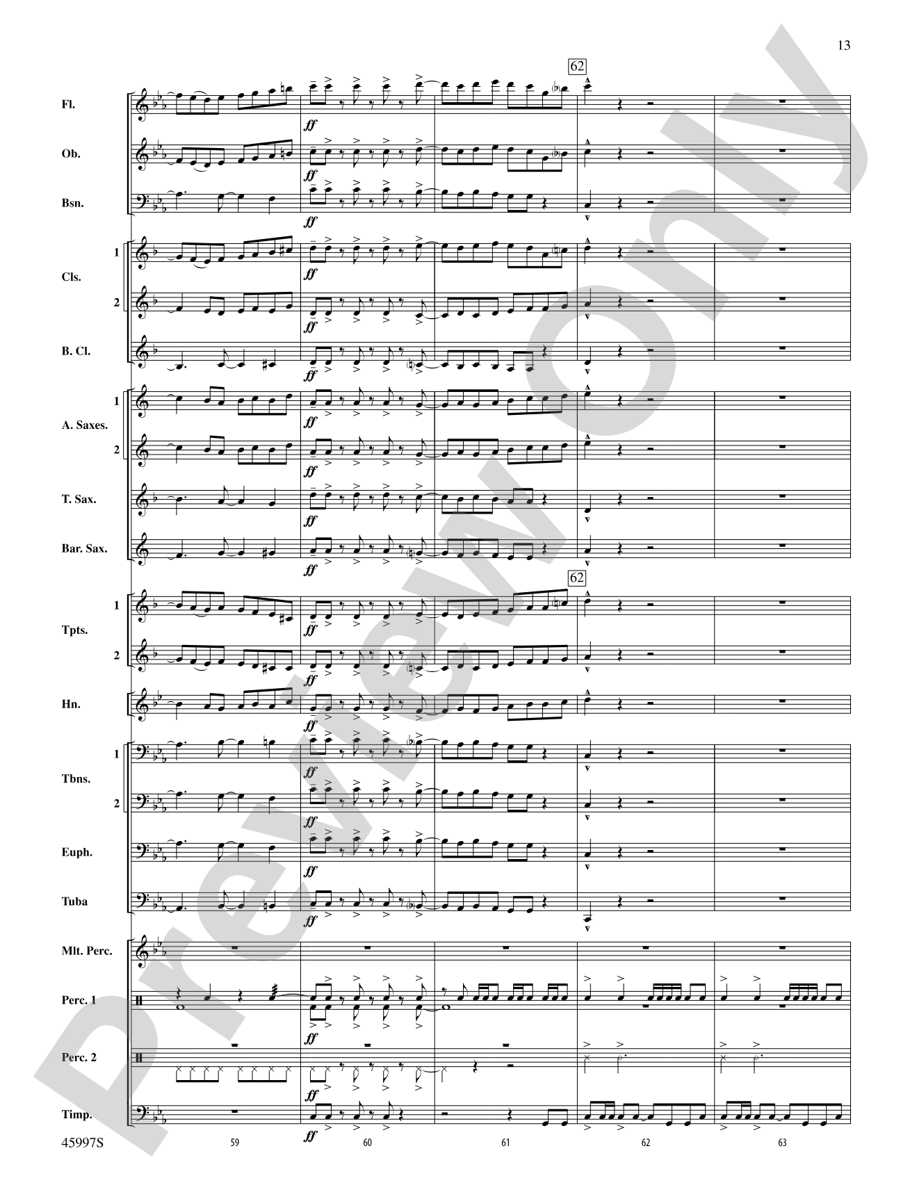 1st and Goal: Concert Band Conductor Score & Parts