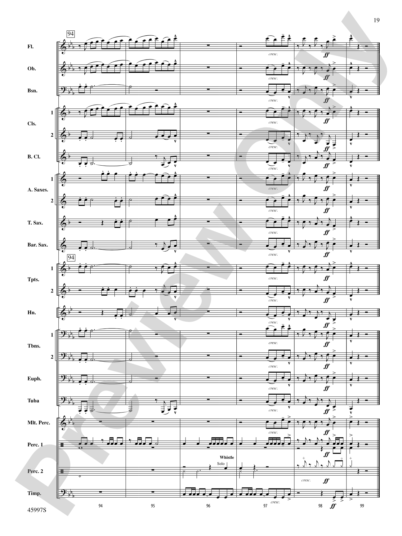 1st and Goal: Concert Band Conductor Score & Parts