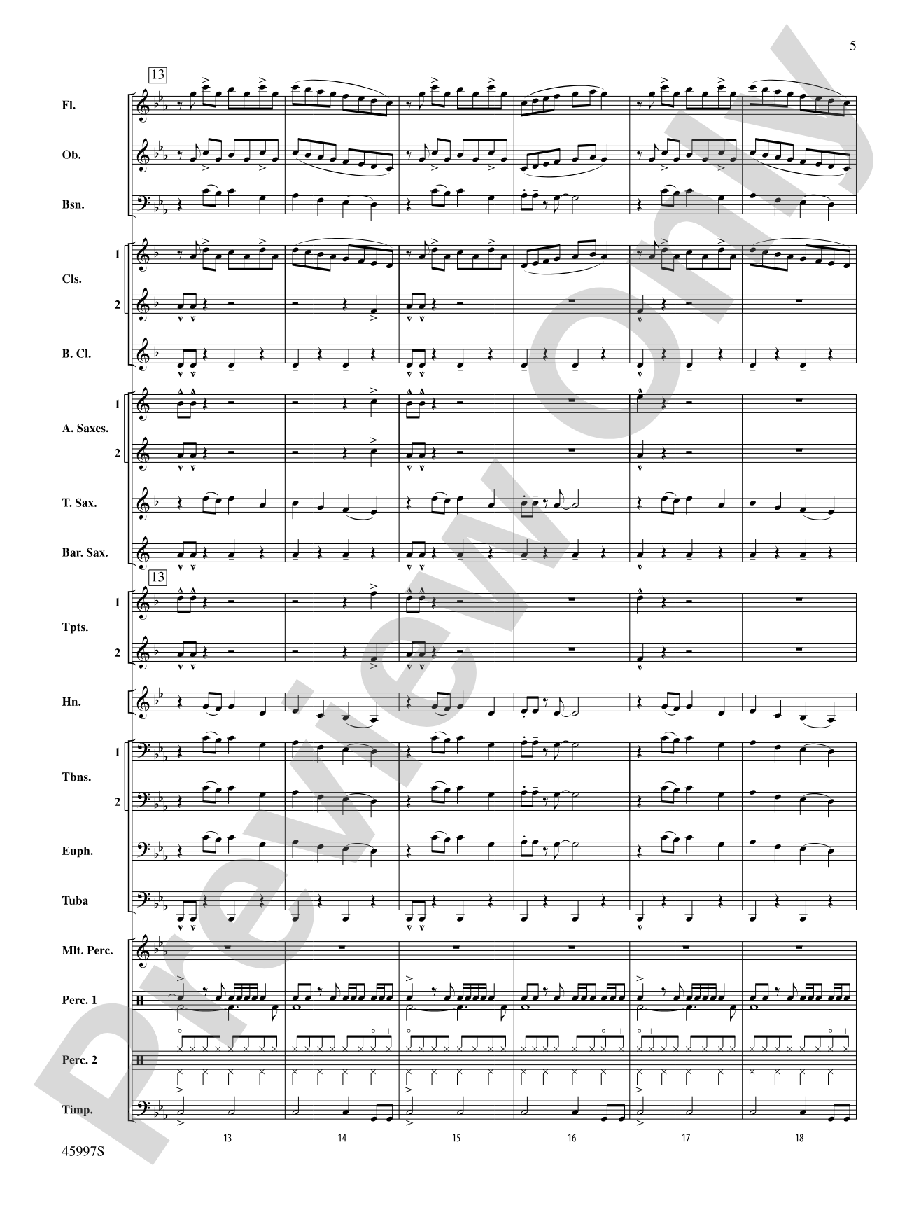 1st and Goal: Concert Band Conductor Score & Parts