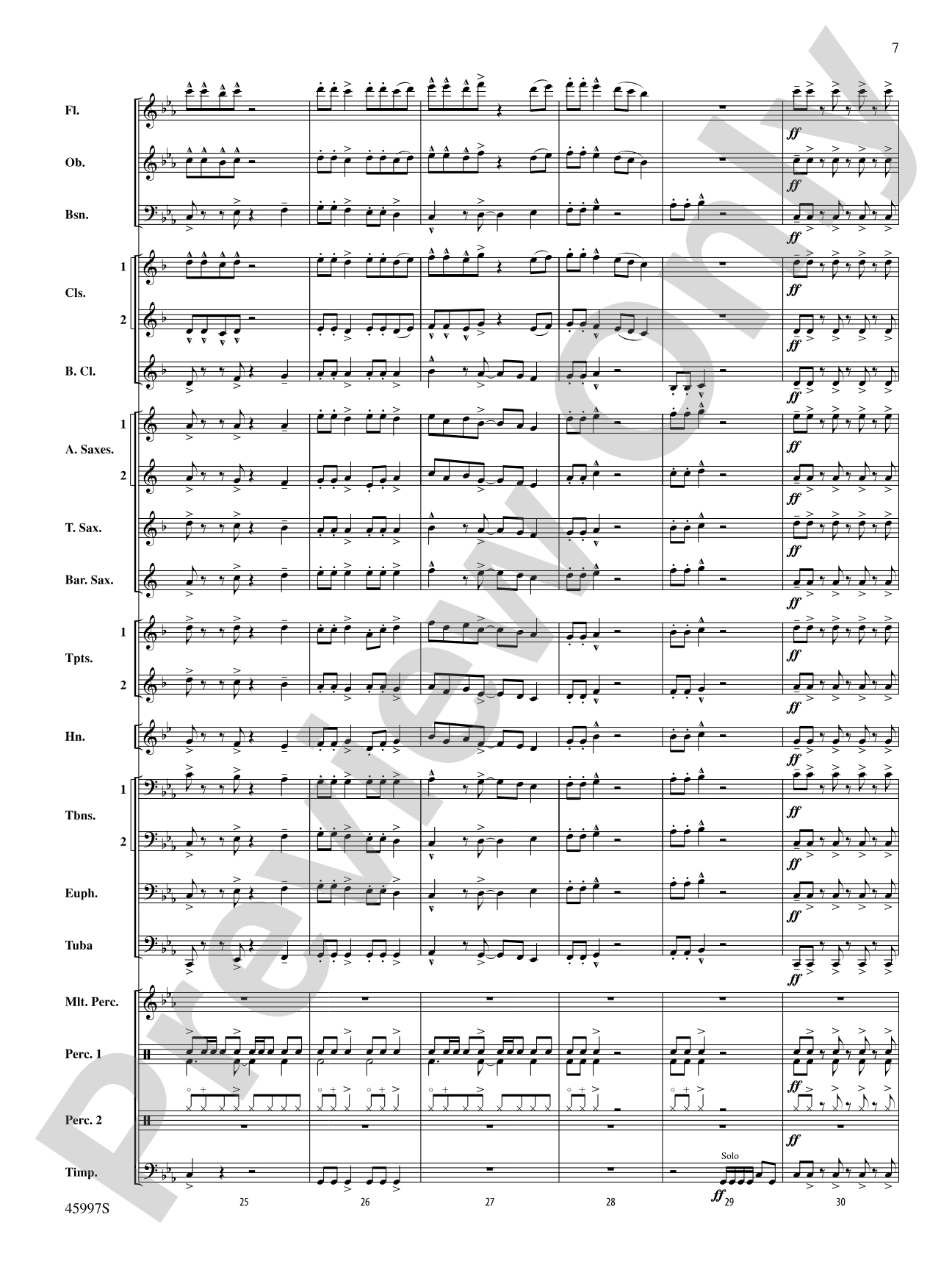 1st and Goal: Concert Band Conductor Score & Parts