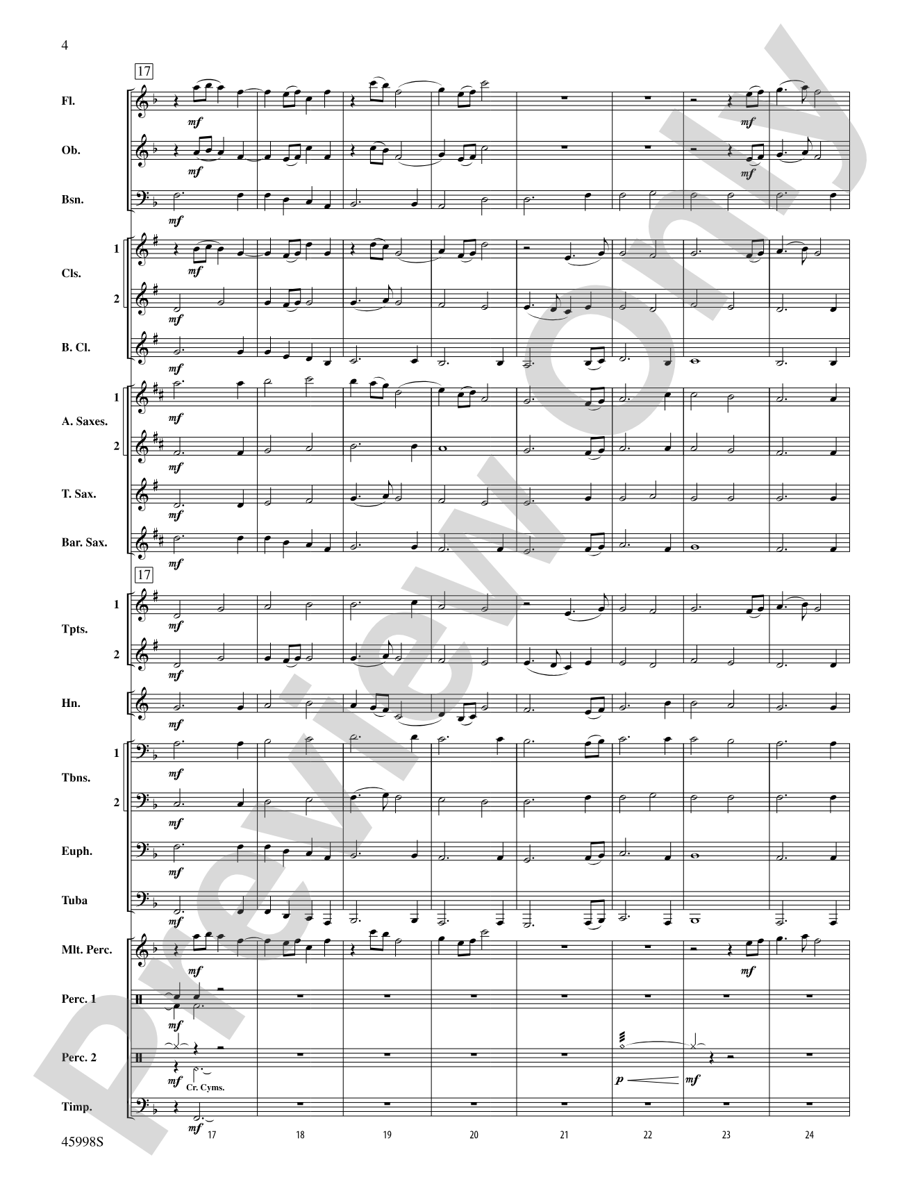 In Unity: Concert Band Conductor Score & Parts