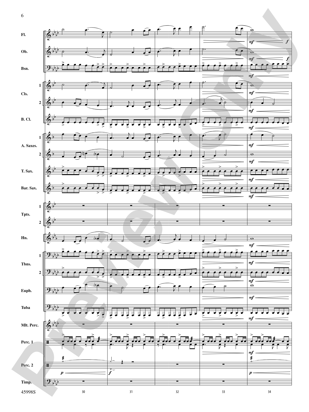 In Unity: Concert Band Conductor Score & Parts