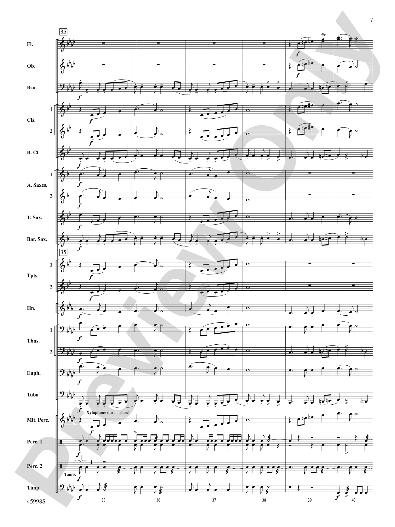 In Unity: Concert Band Conductor Score & Parts