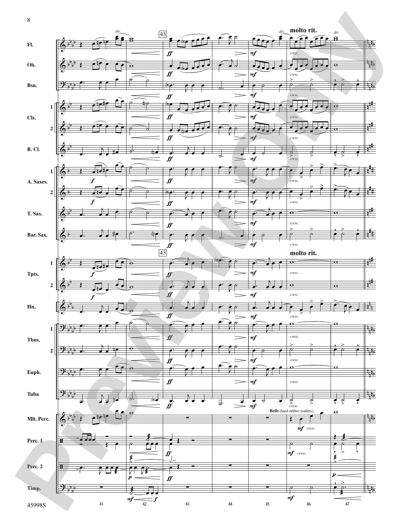 In Unity: Concert Band Conductor Score & Parts