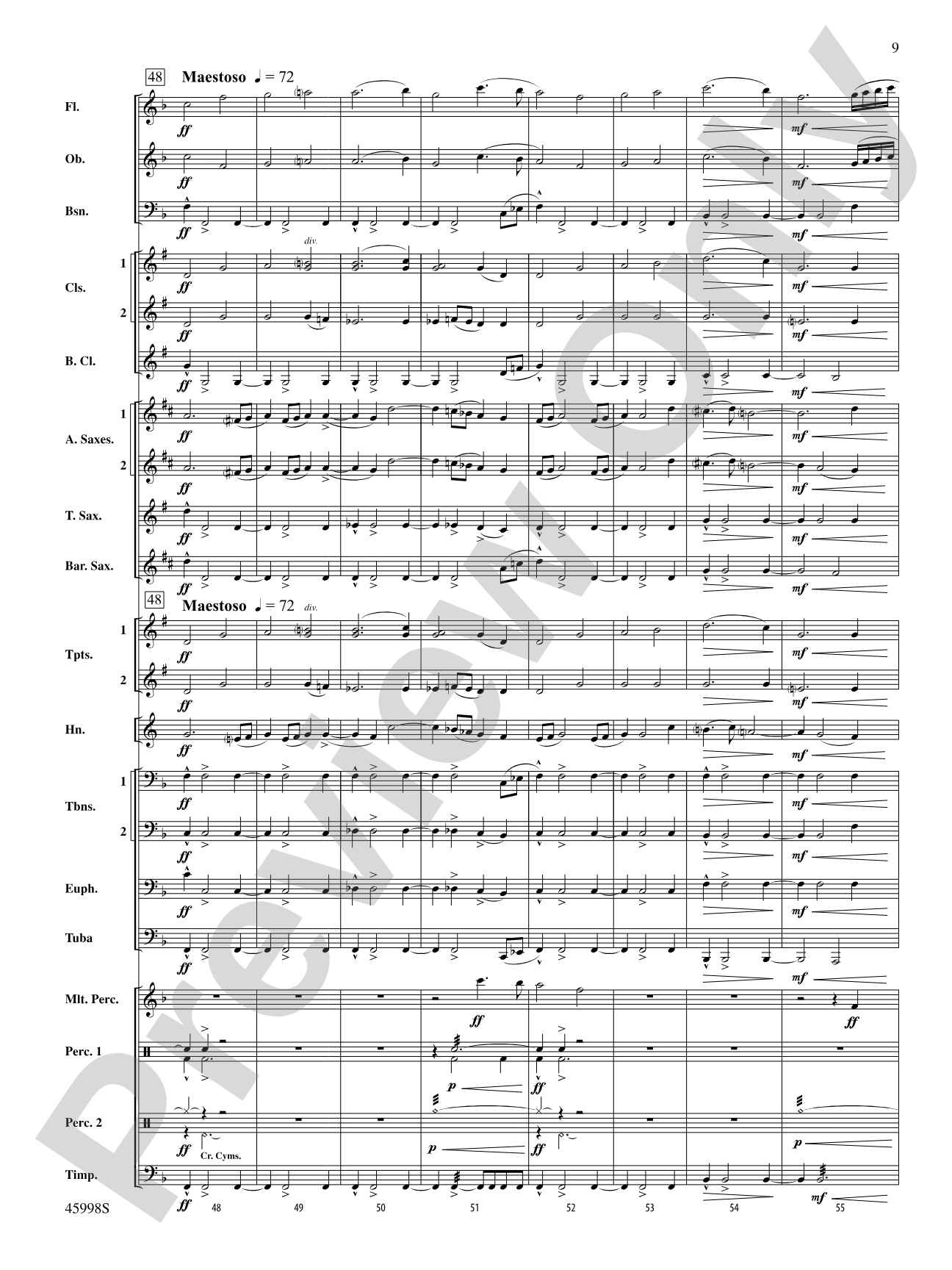 In Unity: Concert Band Conductor Score & Parts
