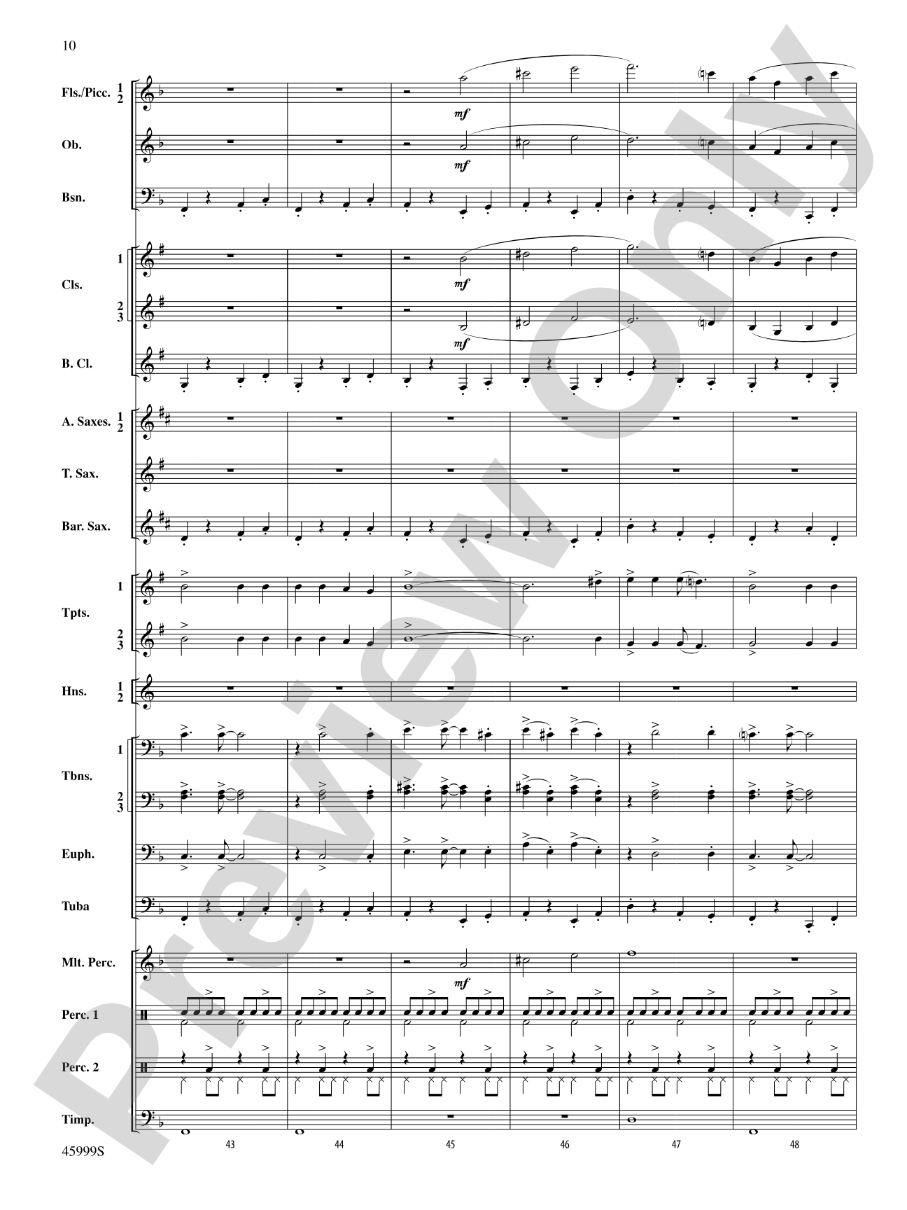 The Blue Ridge: Score