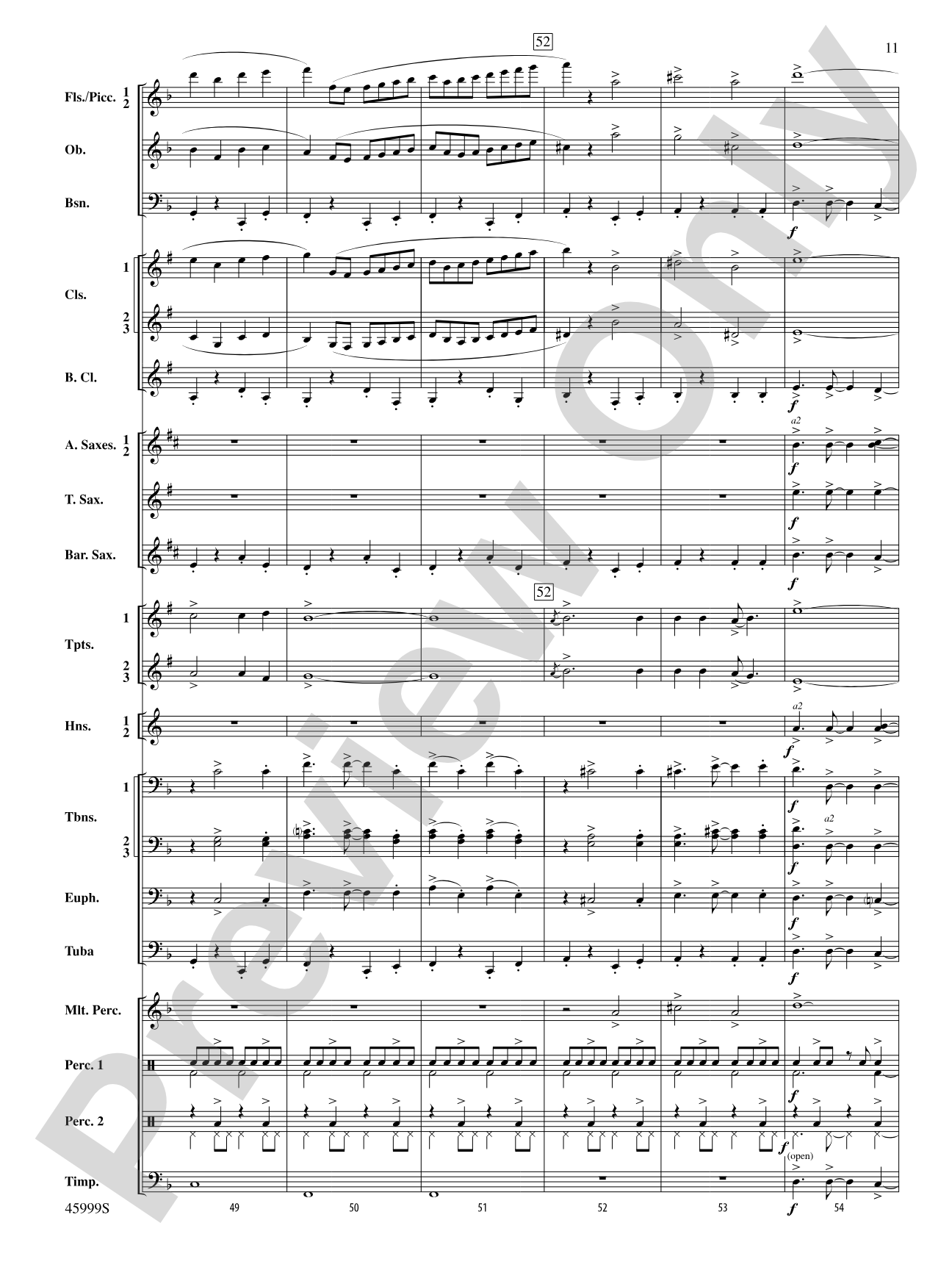 The Blue Ridge: Score