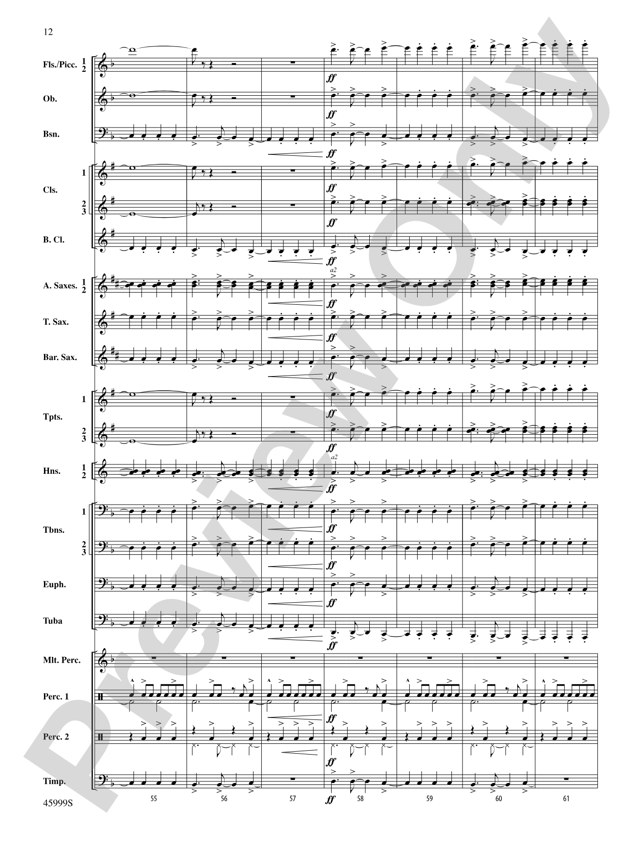 The Blue Ridge: Score