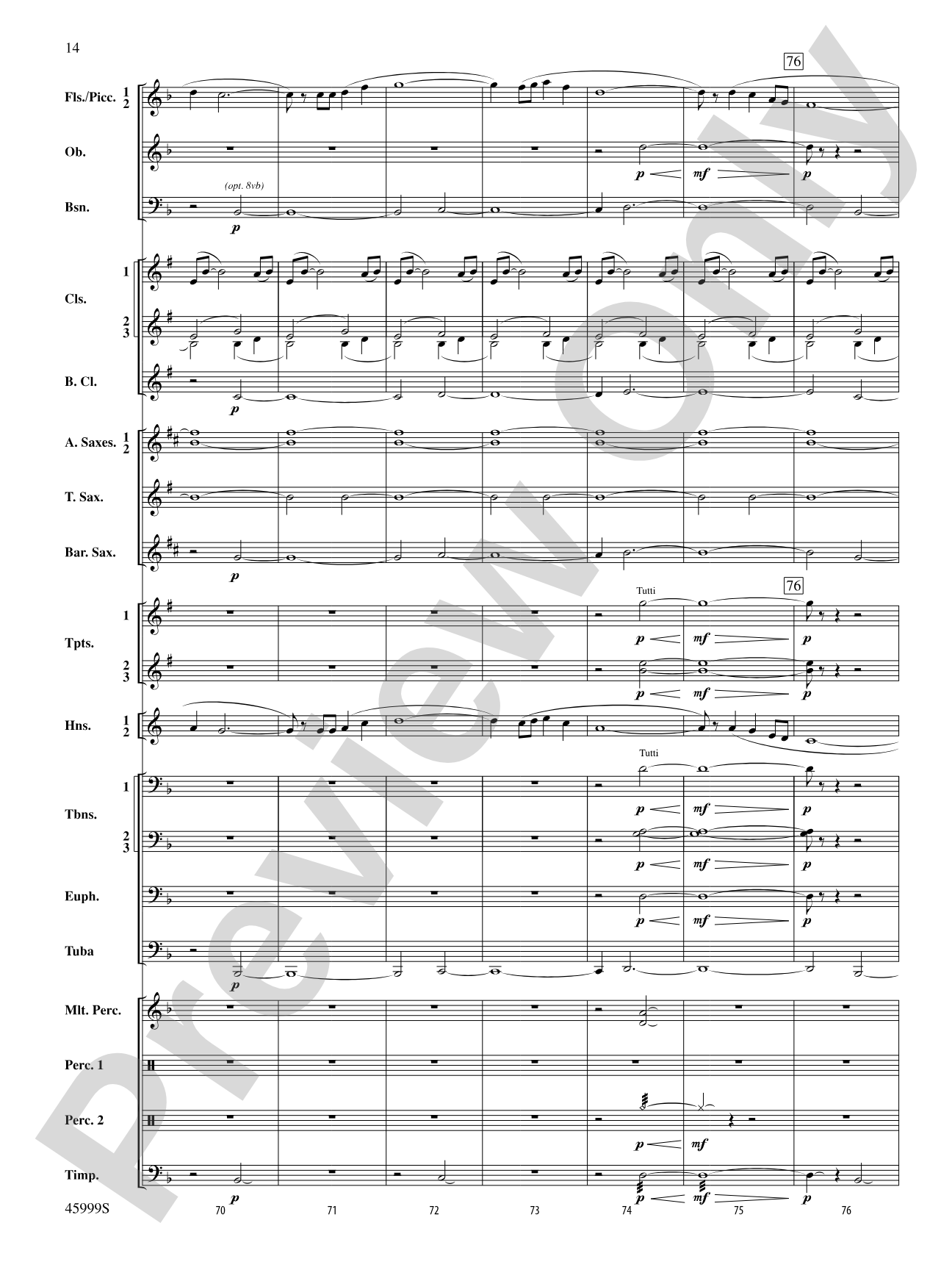 The Blue Ridge: Score