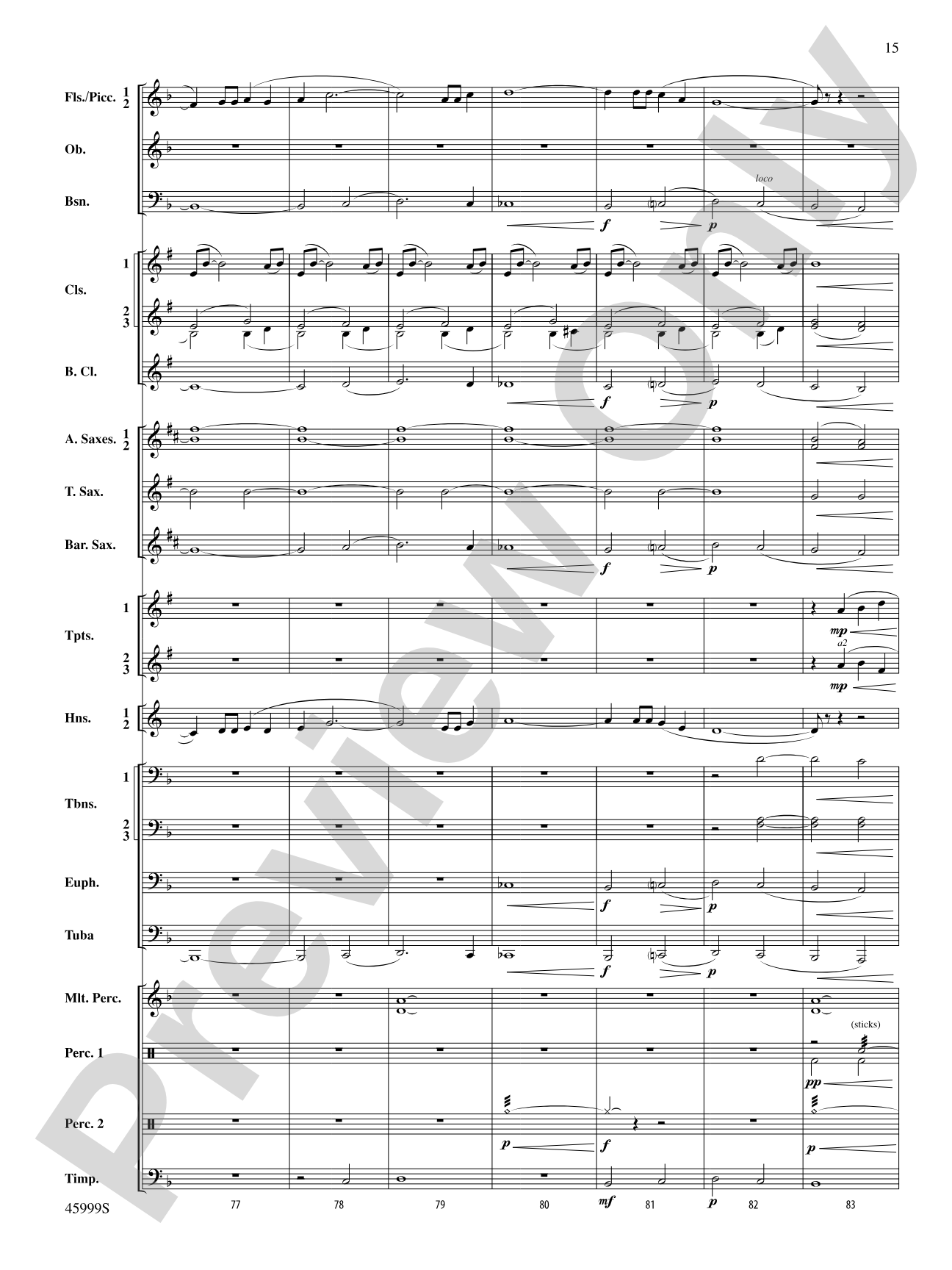 The Blue Ridge: Score