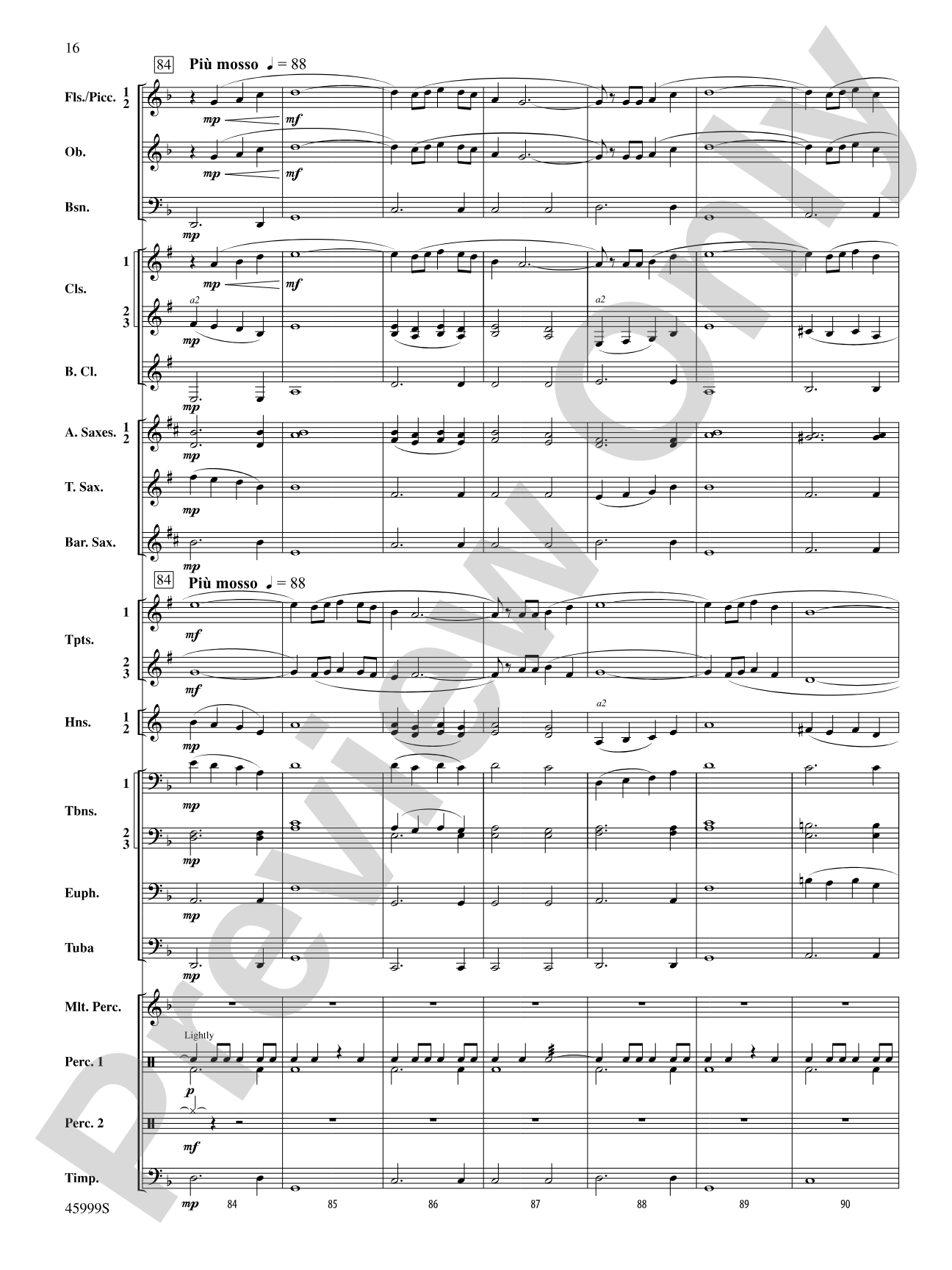 The Blue Ridge: Score