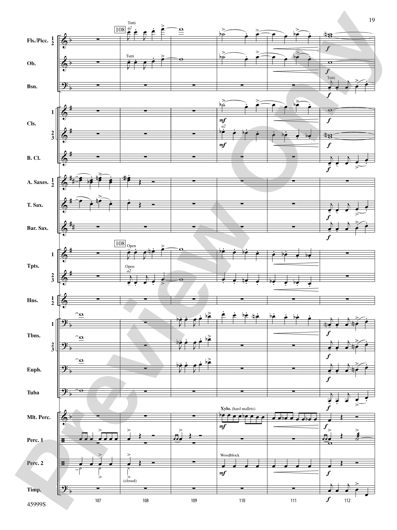 The Blue Ridge: Score