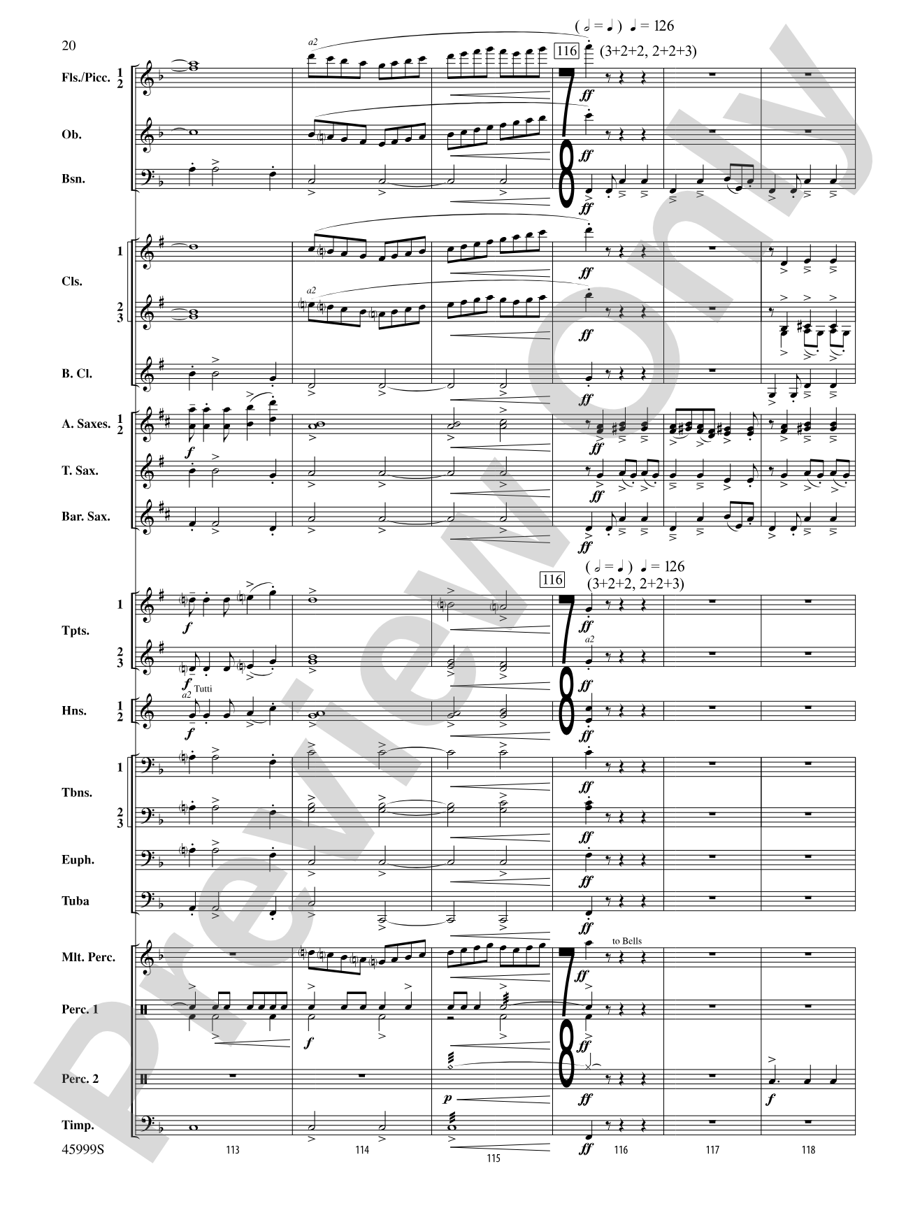 The Blue Ridge: Score