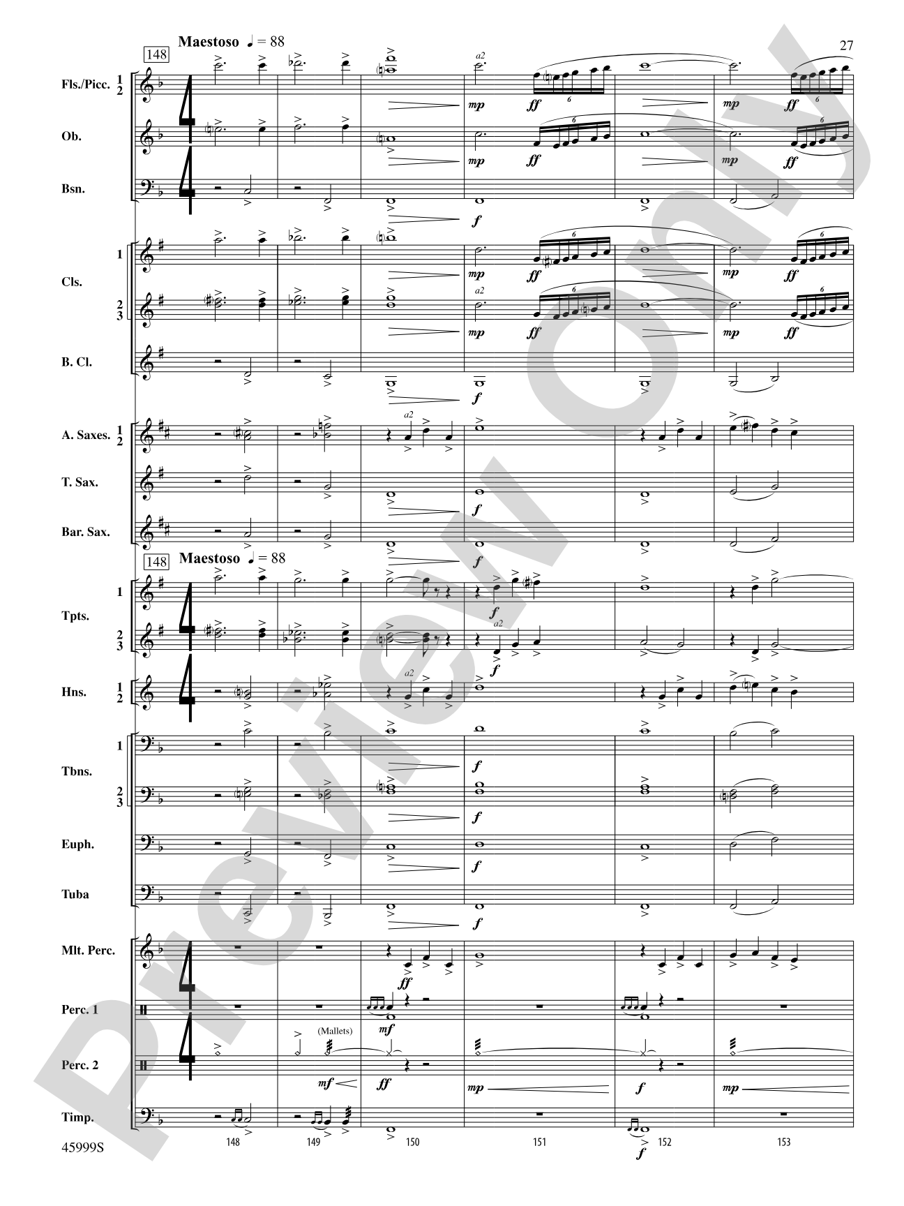 The Blue Ridge: Score