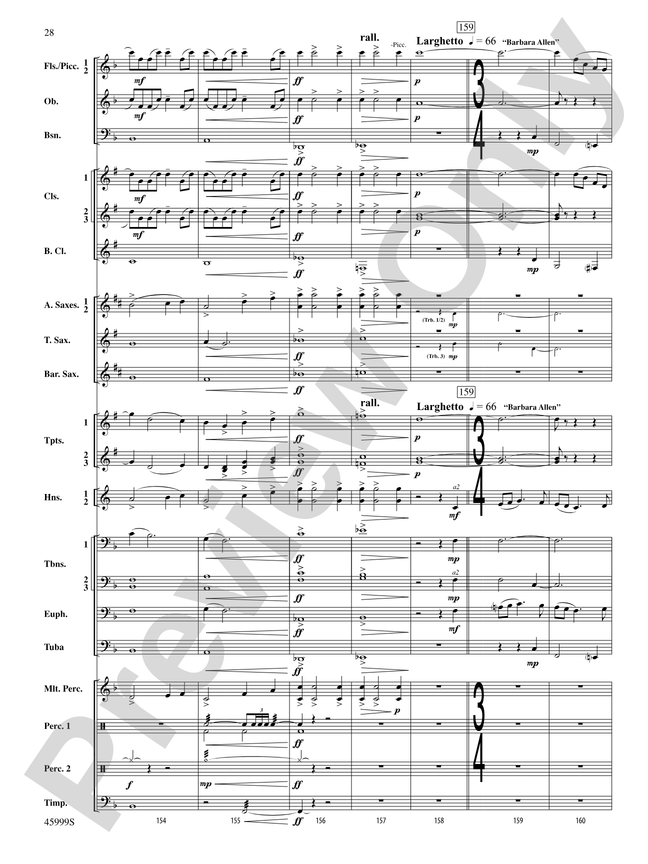 The Blue Ridge: Score