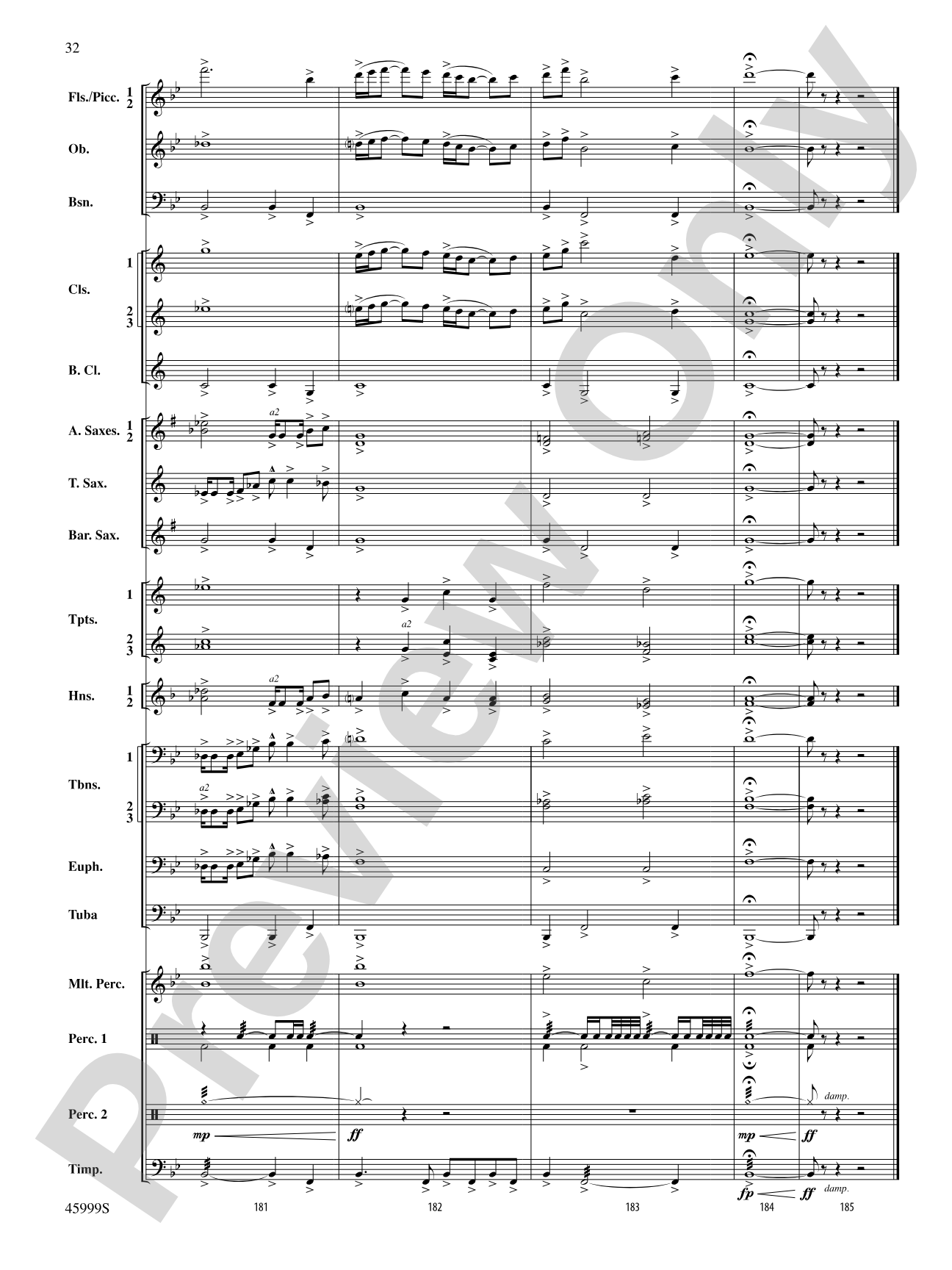 The Blue Ridge: Score