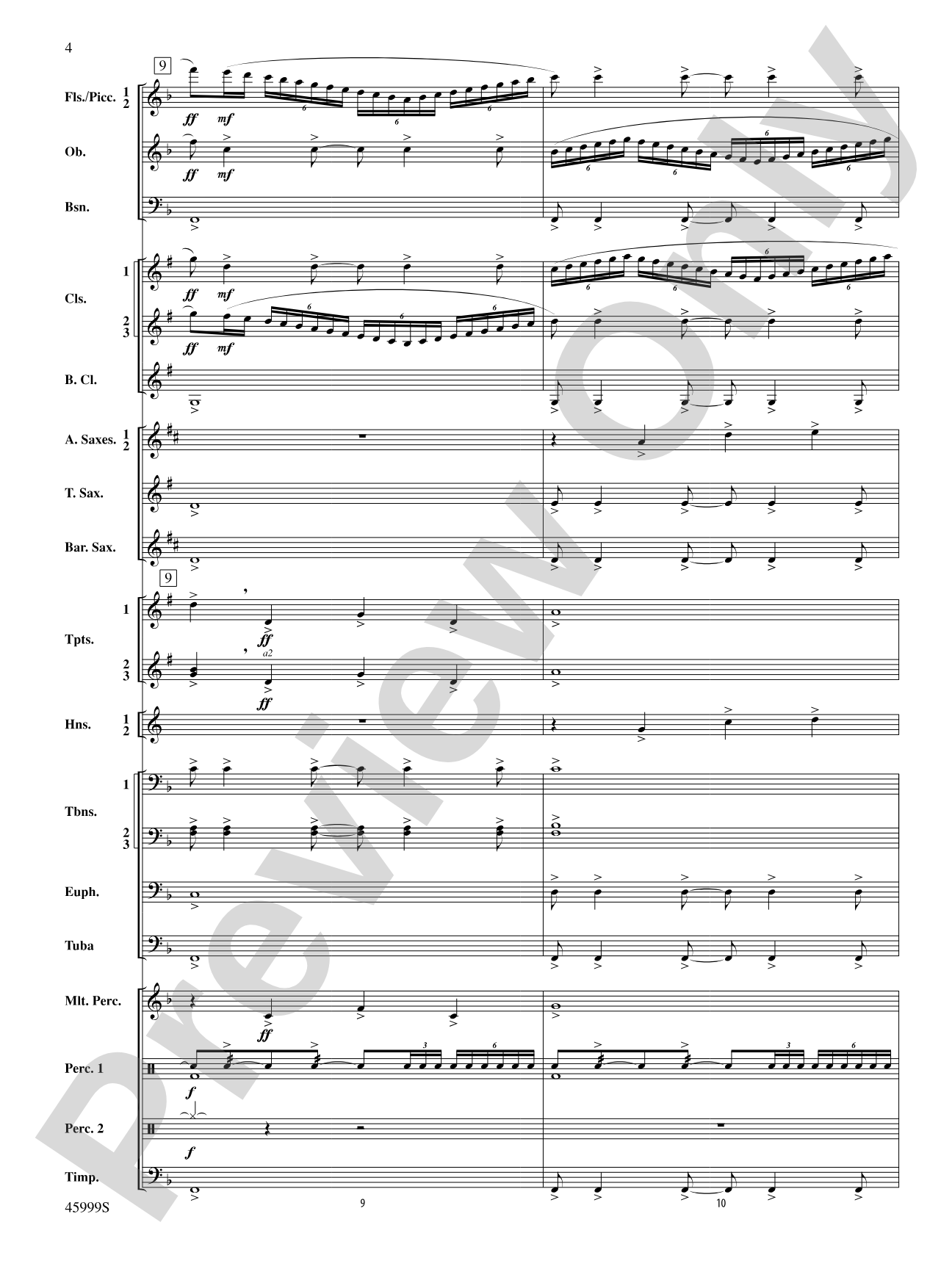 The Blue Ridge: Score