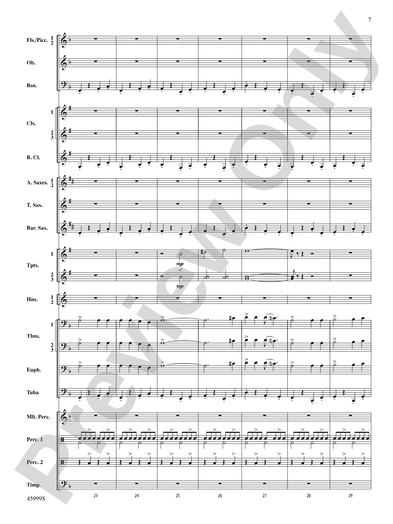 The Blue Ridge: Score