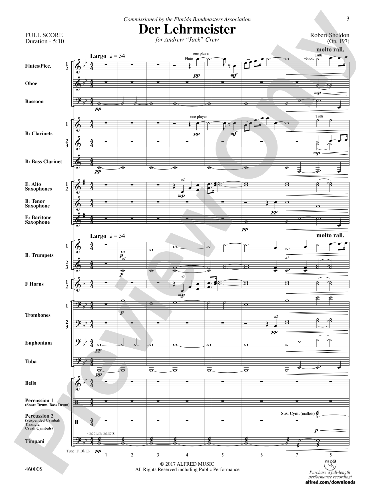 Der Lehrmeister: Concert Band Conductor Score & Parts