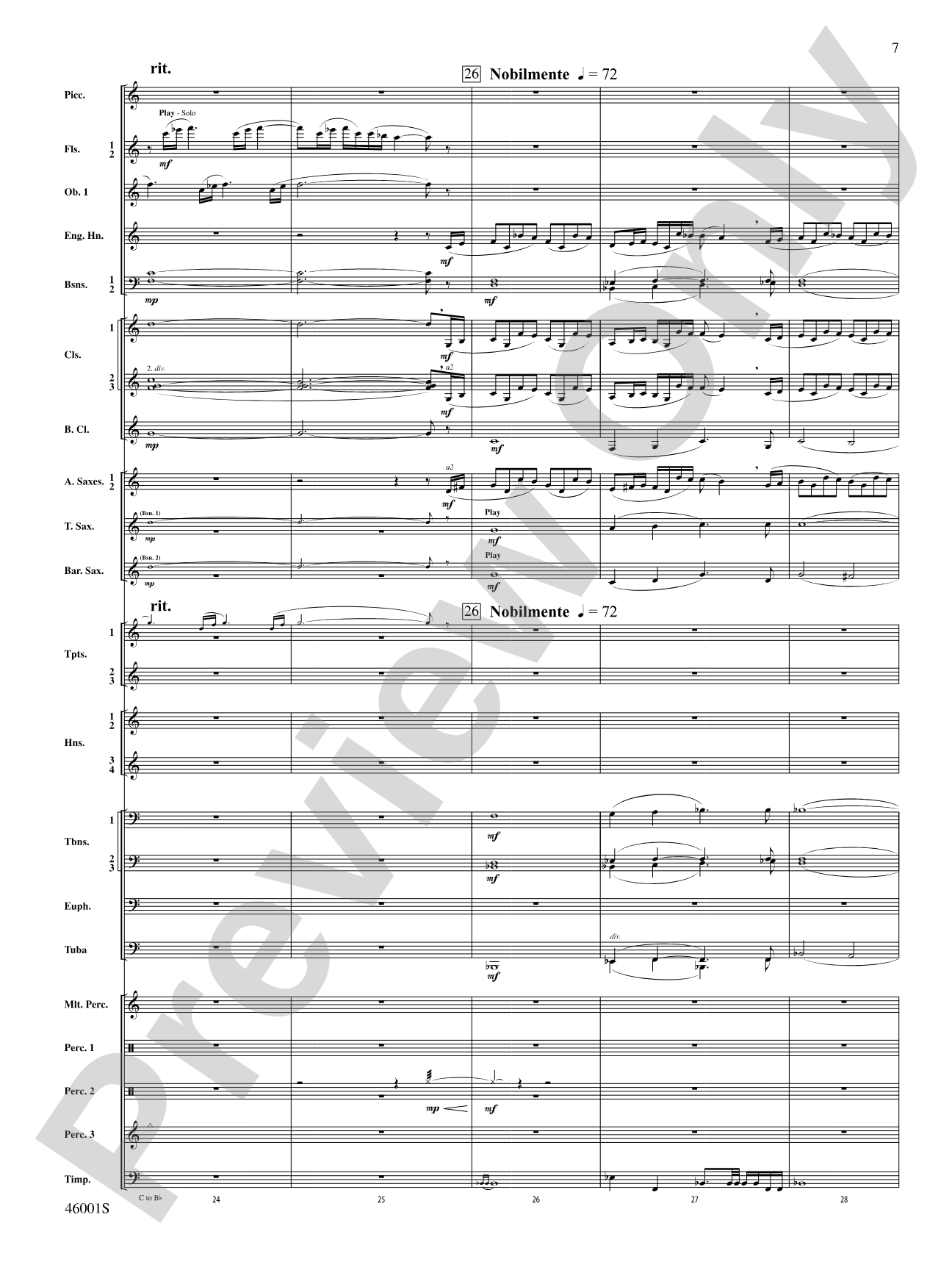 Rise of the Silver City: Concert Band Conductor Score & Parts