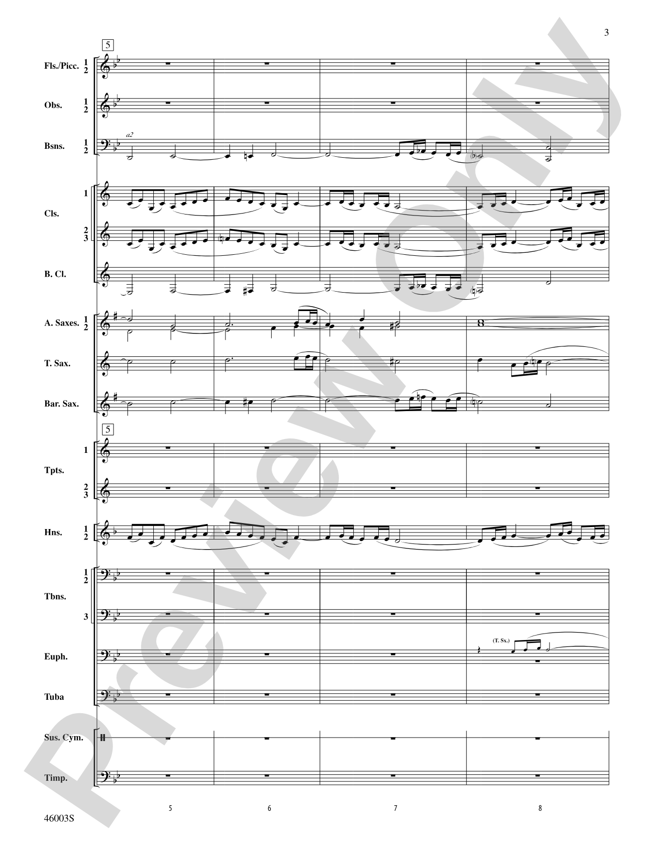 Fantasia in C: Concert Band Conductor Score & Parts