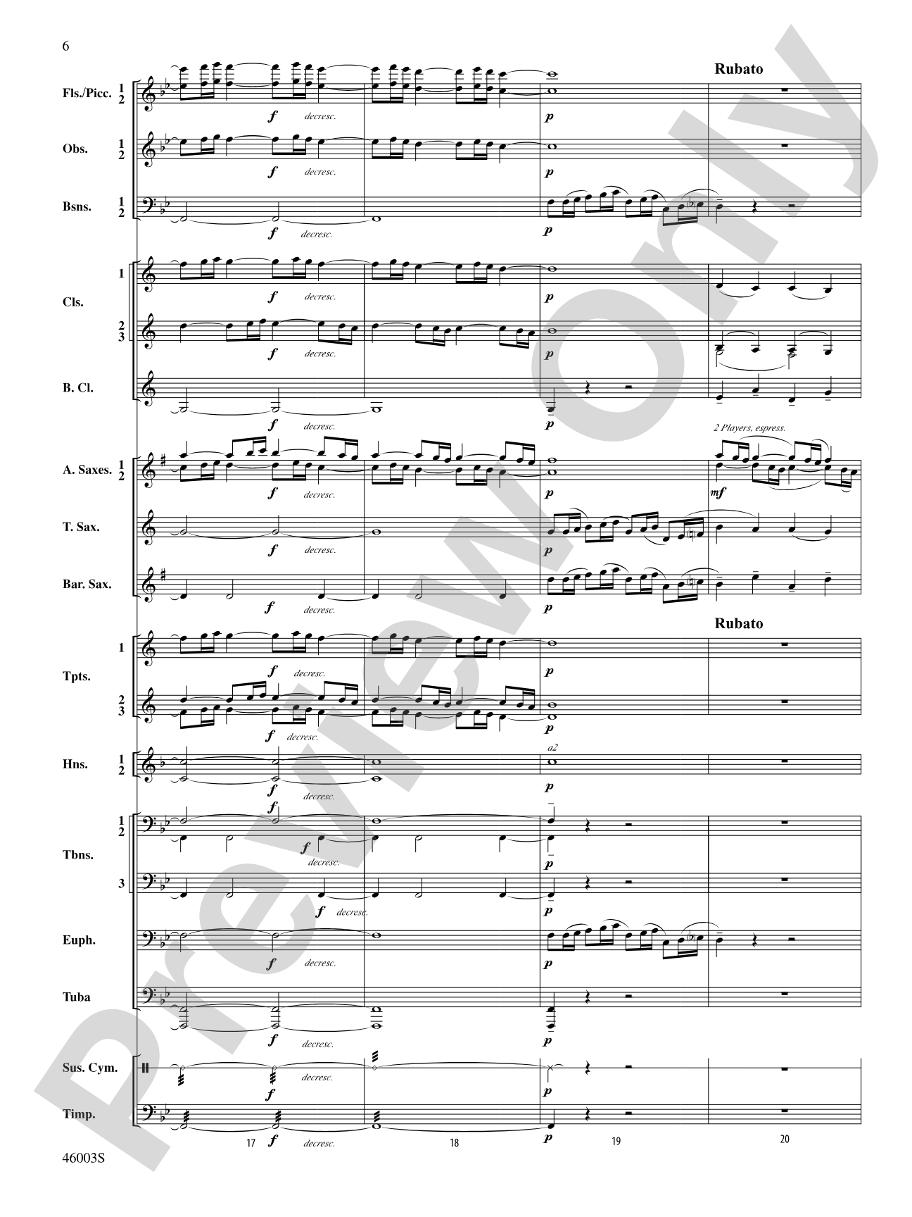 Fantasia in C: Concert Band Conductor Score & Parts
