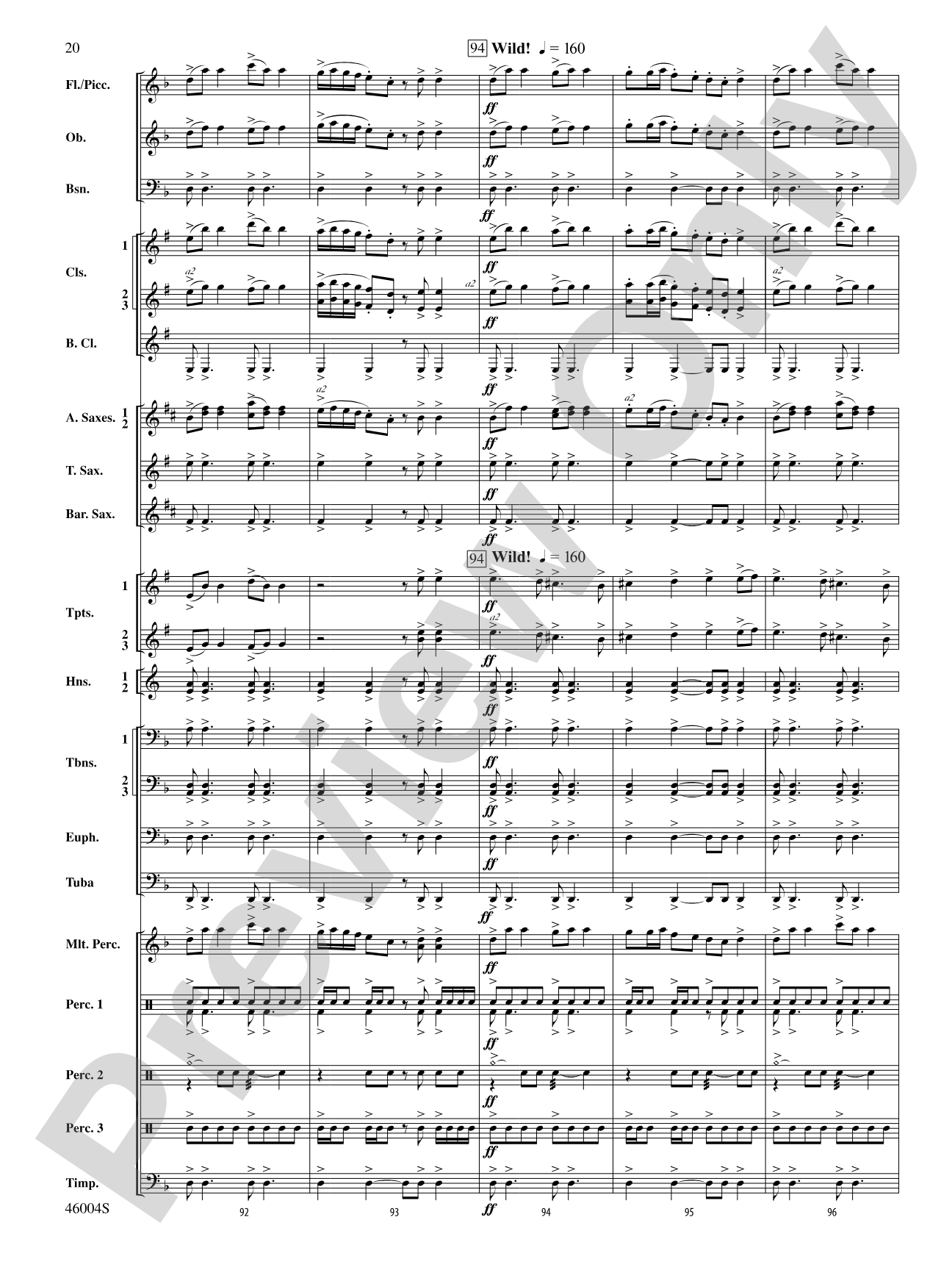 Standing Stones: Concert Band Conductor Score & Parts
